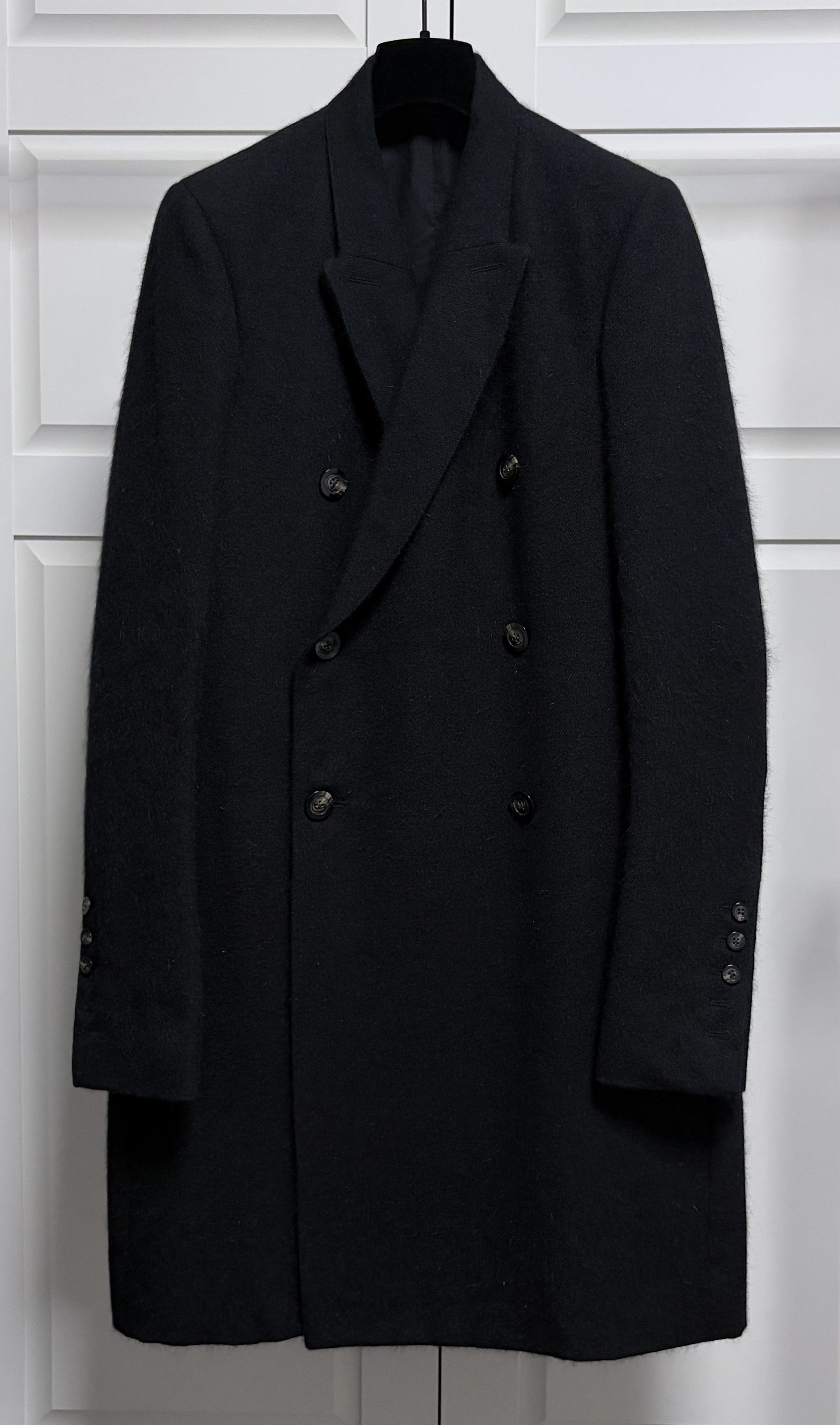 Rick Owens Rick Owens JMF Coat in Black Mohair Angora Size US M / EU 48-50 / 2 - 2 Thumbnail
