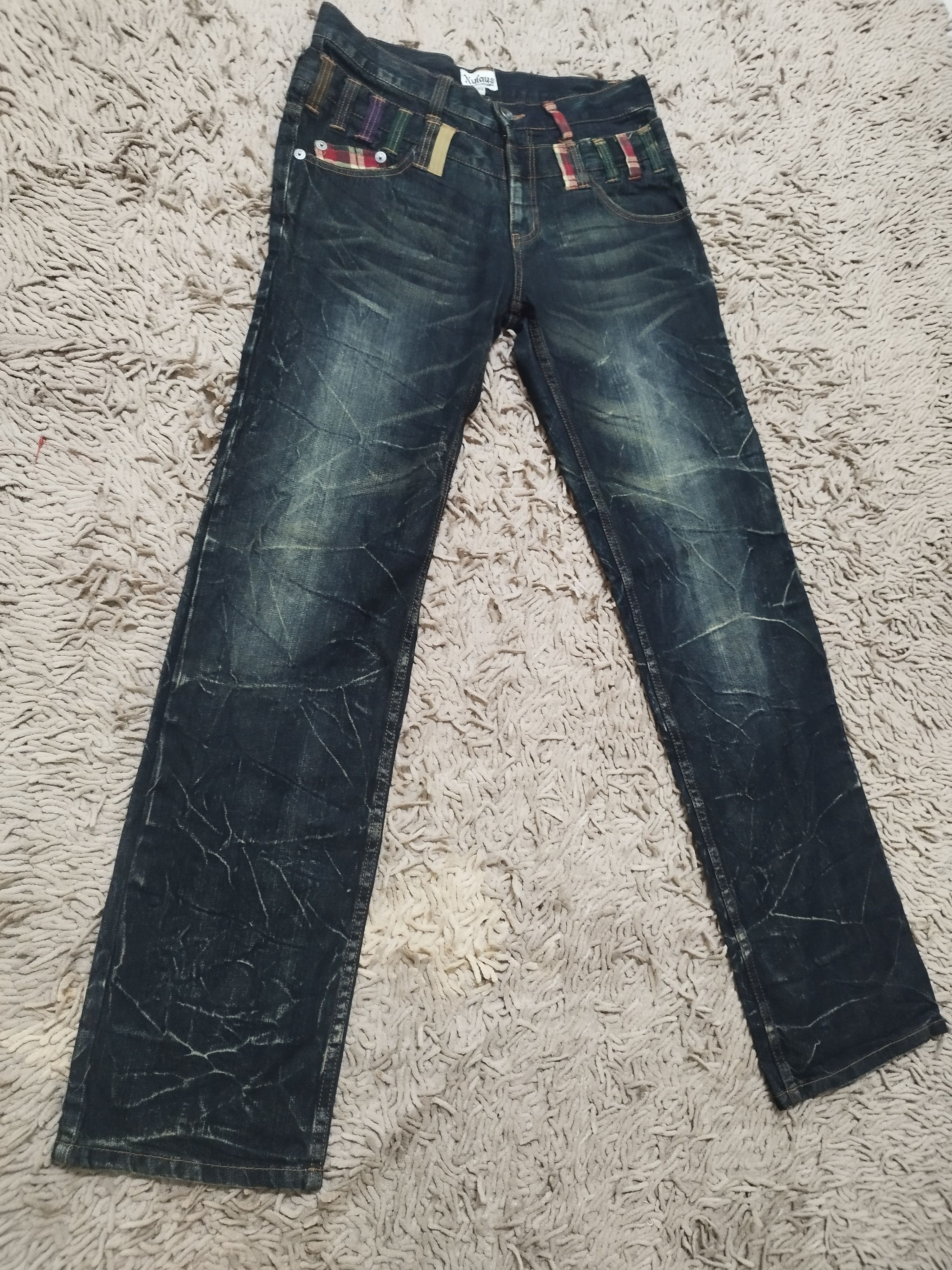 GOSTAR DE FUGA × Hysteric Glamour Nylaus Japan Double Waist Jeans Size US 32 / EU 48 - 2 Thumbnail