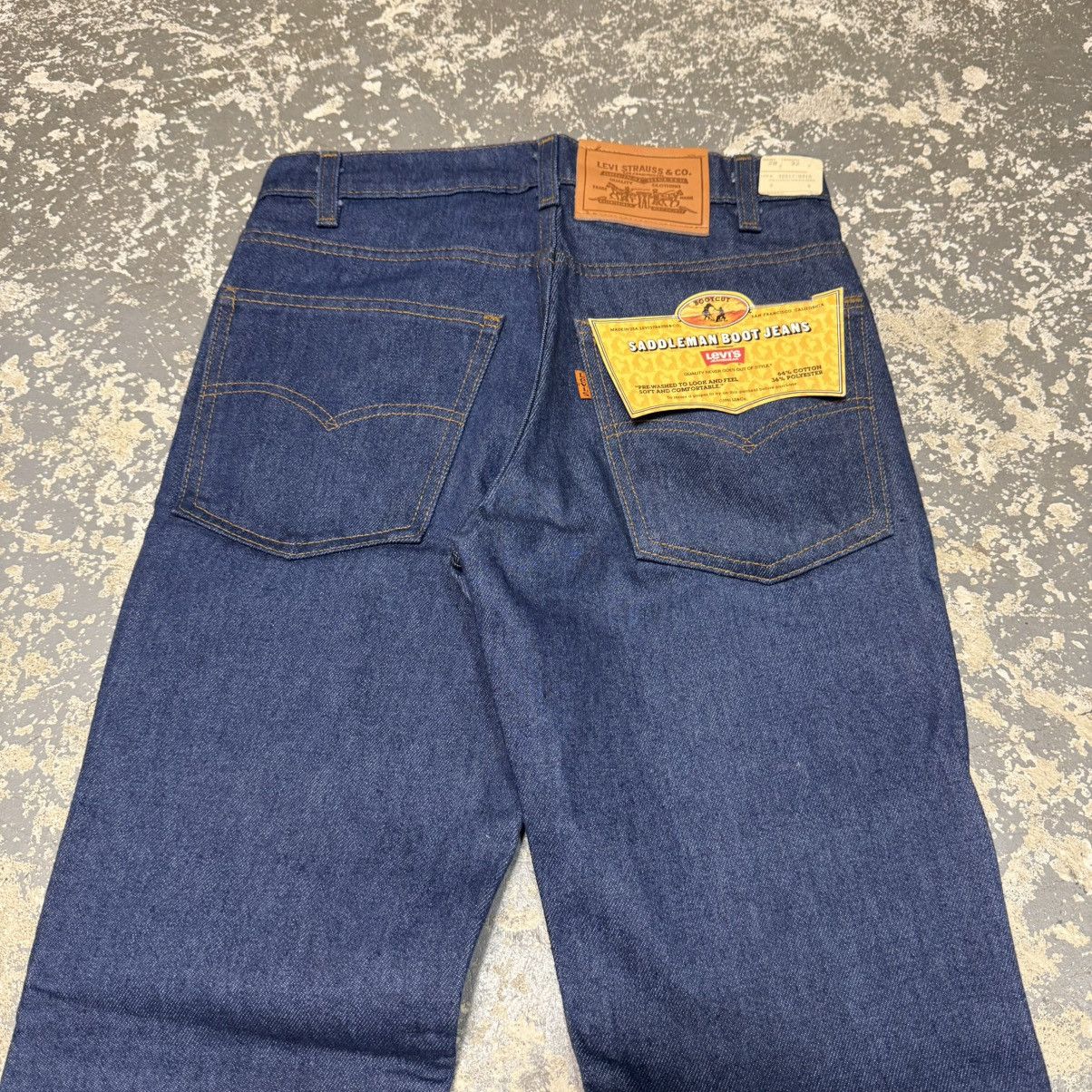 Levi's Vintage Levi’s 517 Boot Cut Blue Denim Jeans USA 80s NWT Size US 28 / EU 44 - 20 Thumbnail