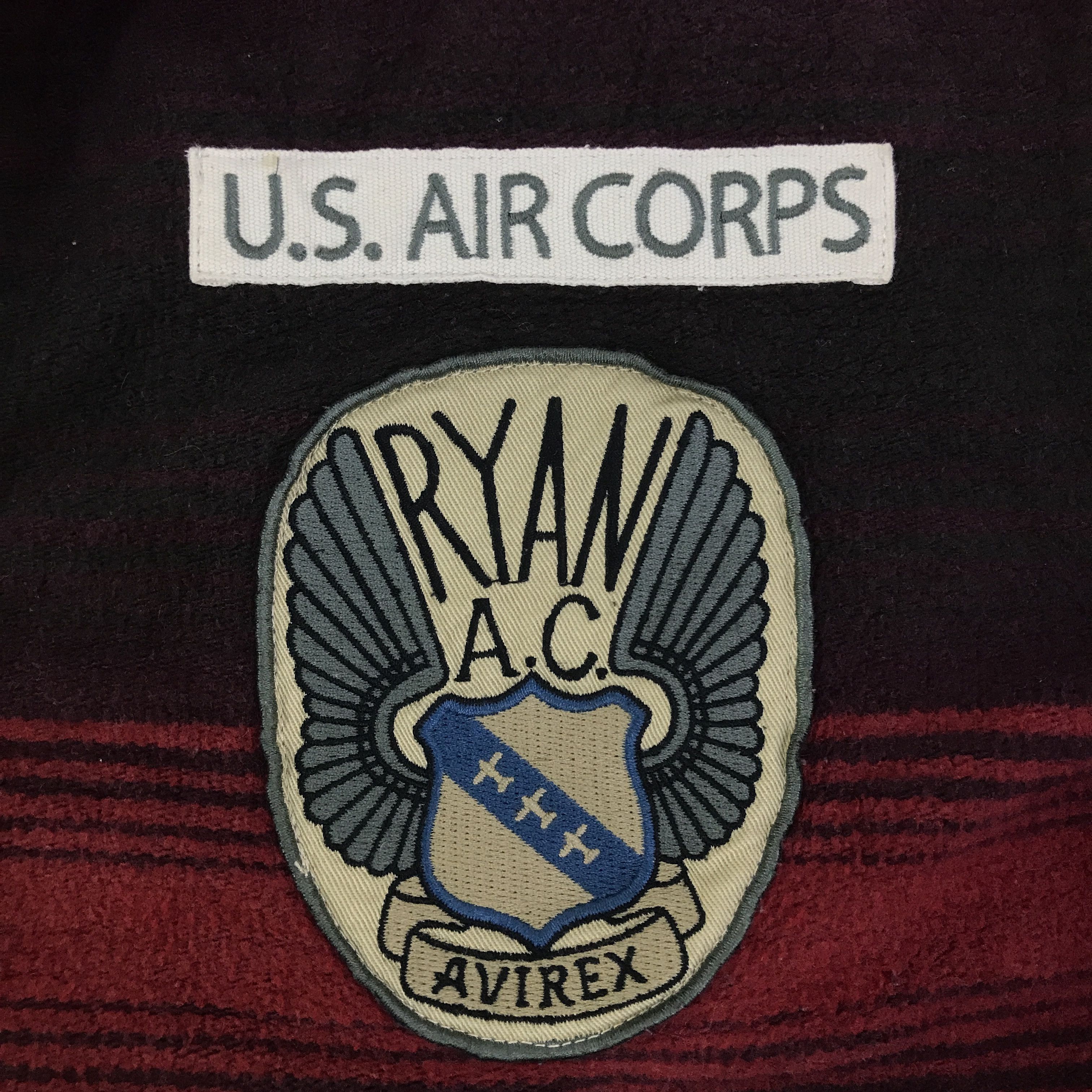 Avirex avirex u.s air corps Striped zipper jacket K124B6 Size US L / EU 52-54 / 3 - 9 Thumbnail
