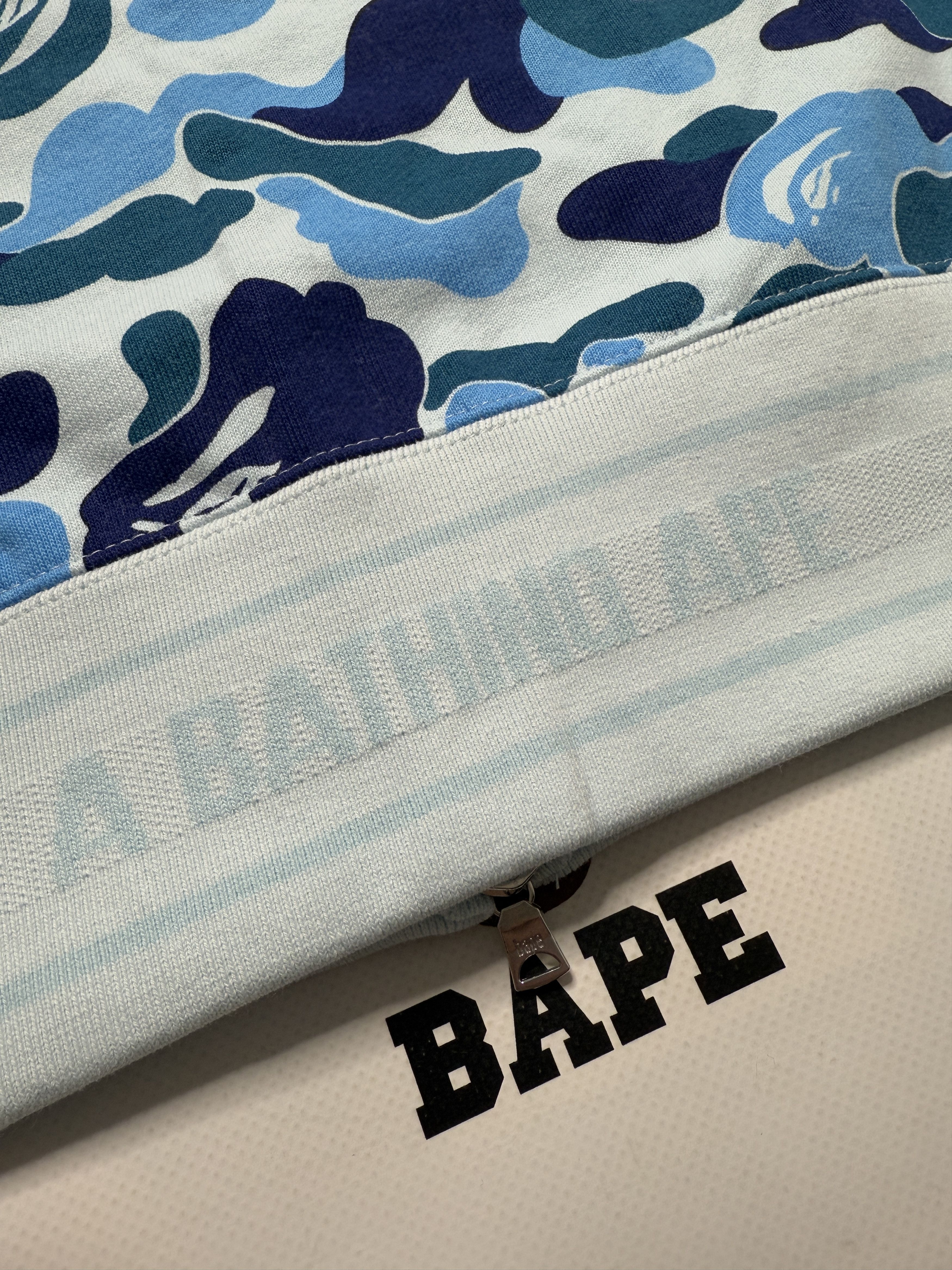 Bape BAPE ABC CAMO LOGO RIB FULL ZIP HOODIE Size US XL / EU 56 / 4 - 9 Thumbnail