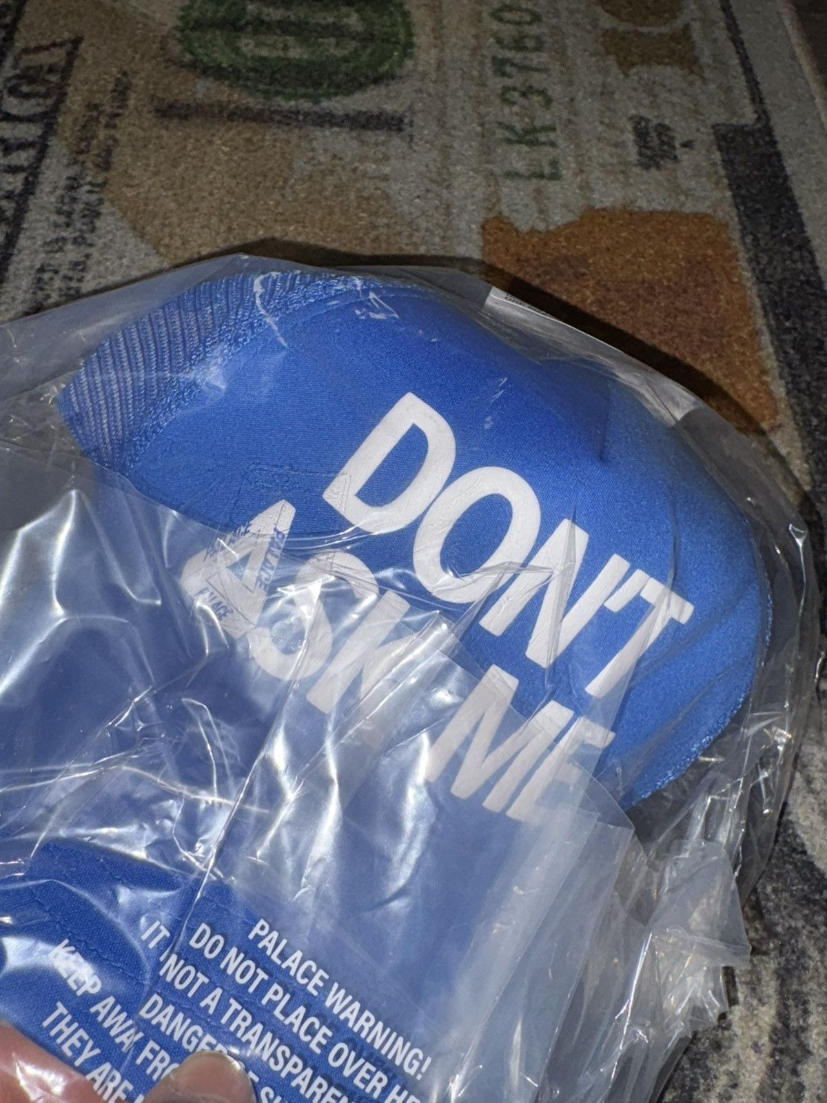 Palace Palace Don’t Ask Trucker Cap Blue Size ONE SIZE - 2 Thumbnail