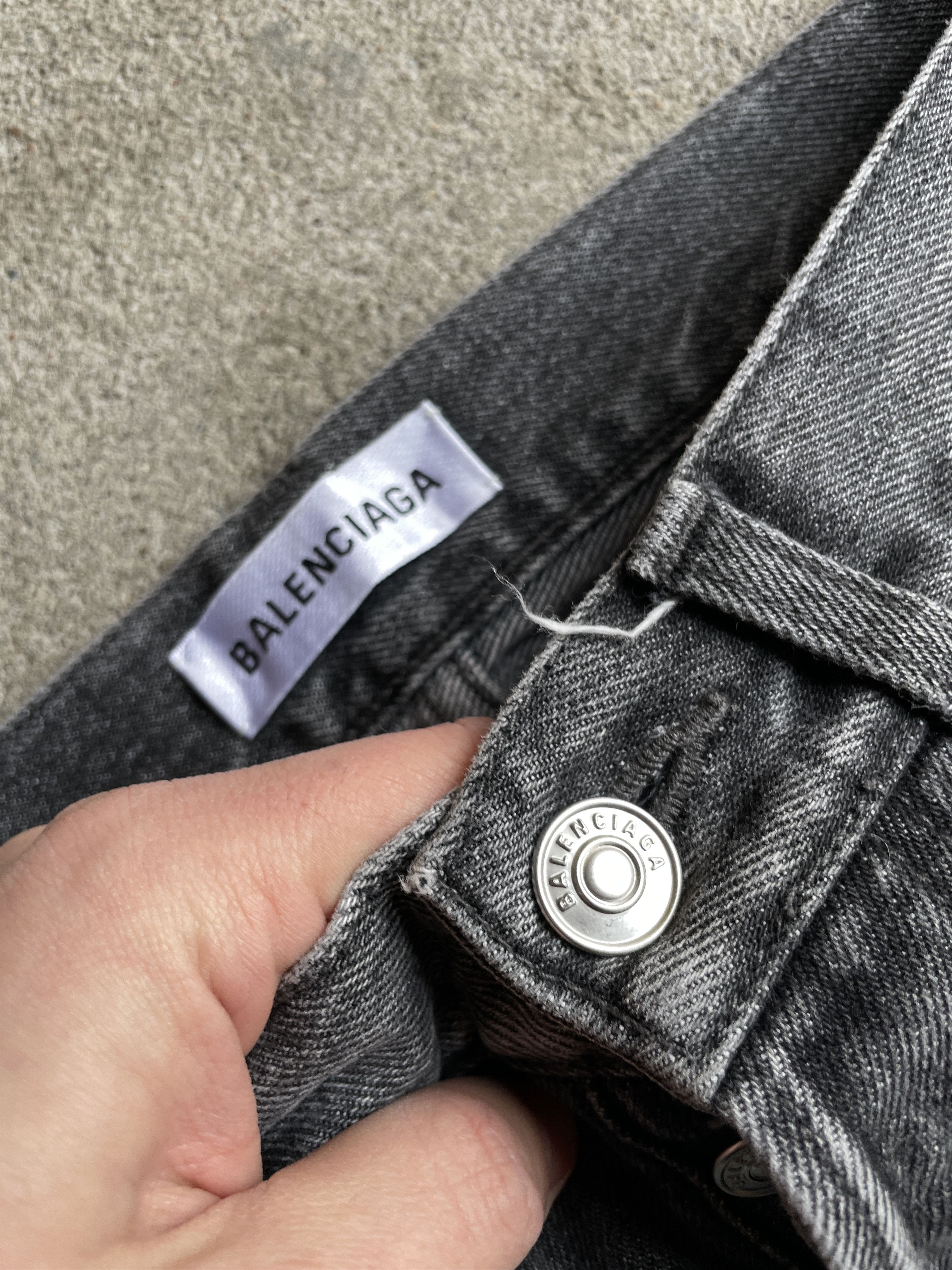 Affliction × Balenciaga Balenciaga Washed Faded Jeans Size US 26 / EU 42 - 4 Thumbnail