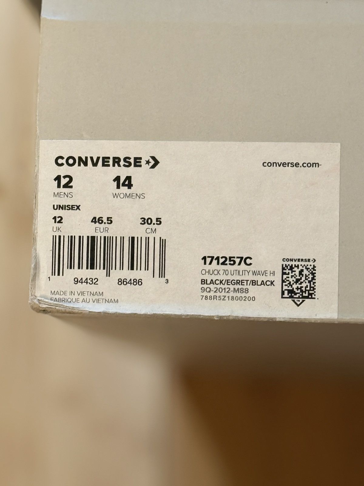 Converse × Kim Jones Converse x Kim Jones Chuck 70 Utility Wave Hi Size US 12 / EU 45 - 11 Thumbnail