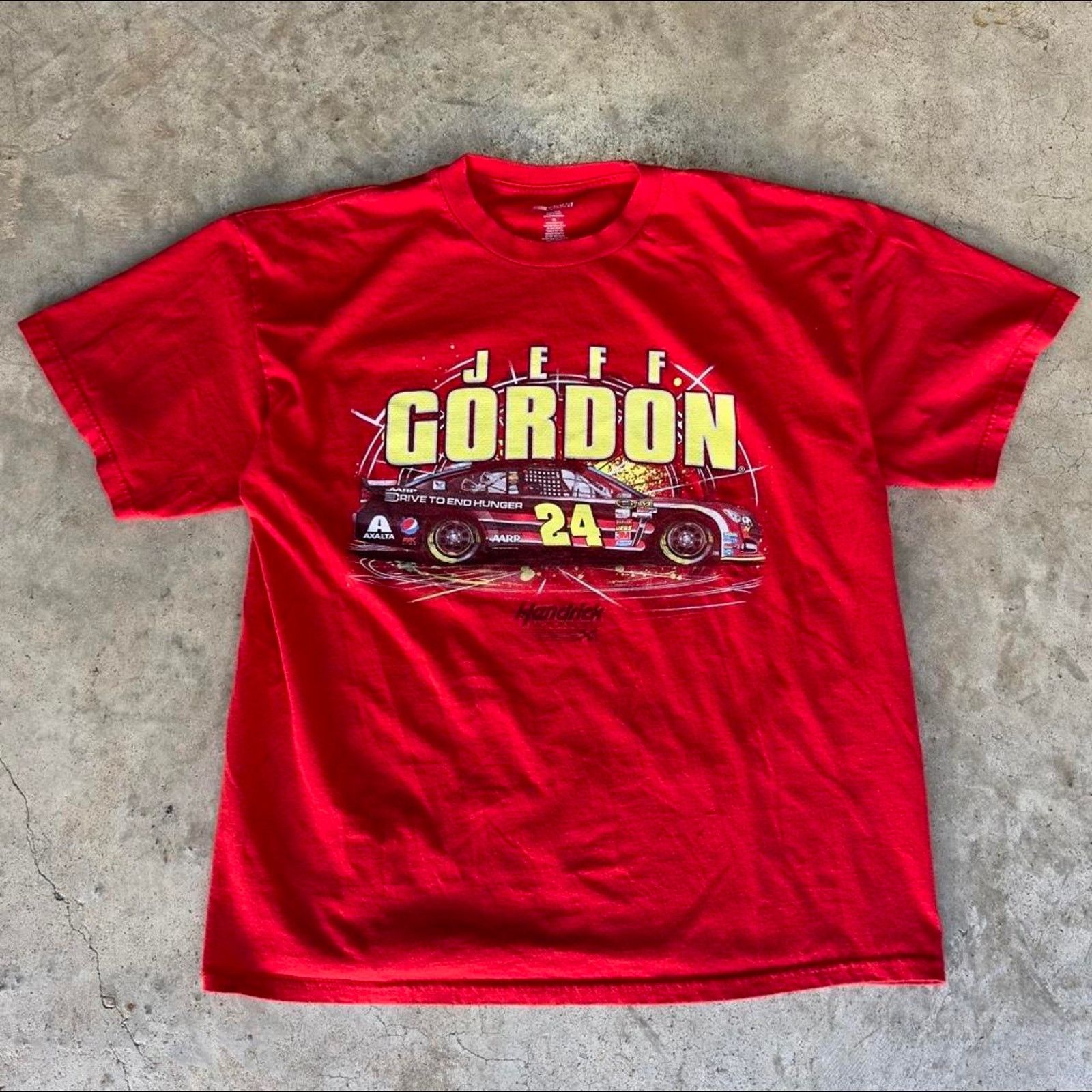 Gildan × NASCAR Y2K Red Jeff Gordon NASCAR Red Racing T-Shirt Size US XL / EU 56 / 4 - 1 Thumbnail
