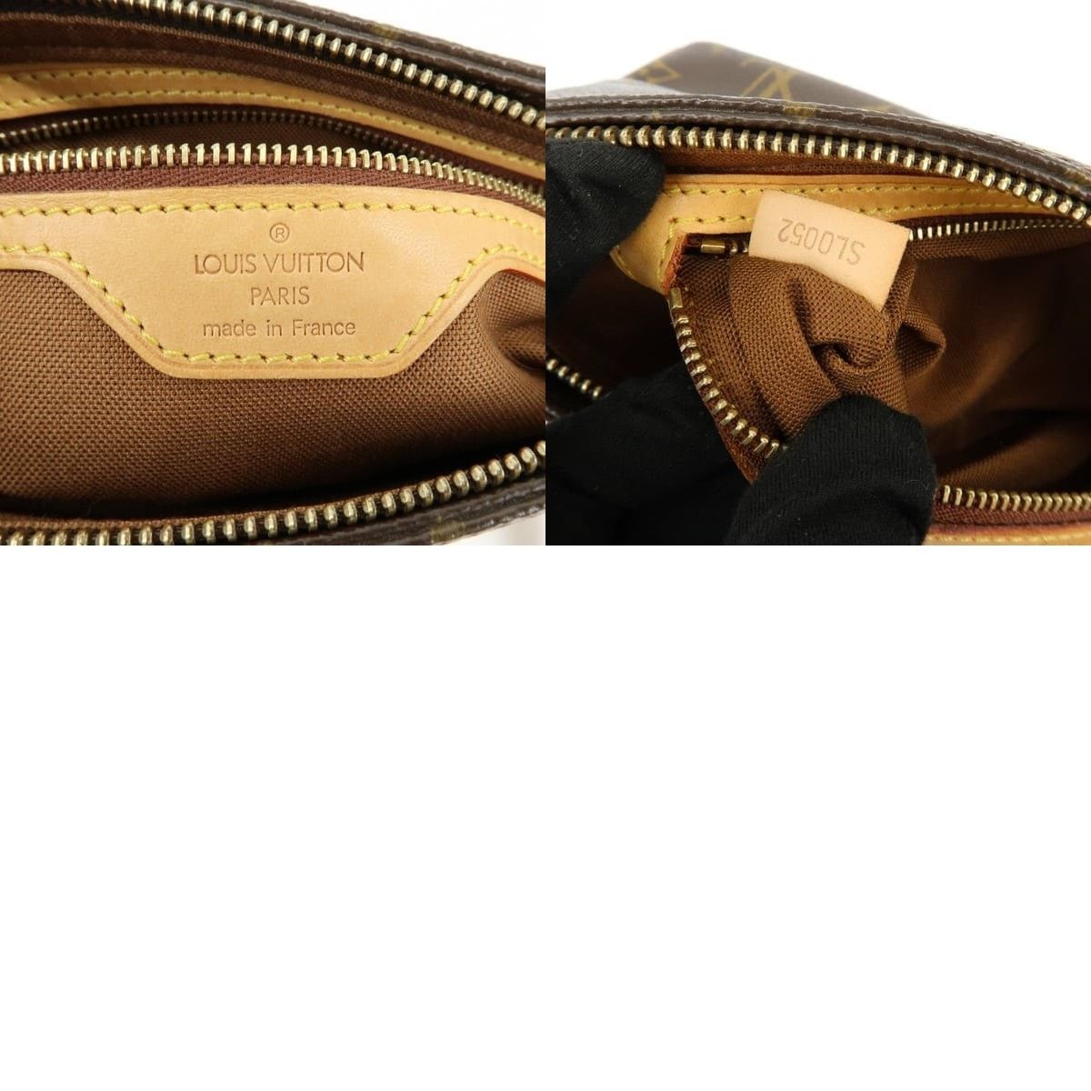 Louis Vuitton Louis Vuitton Monogram Trotteur Canvas Shoulder Bag Brown Size ONE SIZE - 8 Thumbnail
