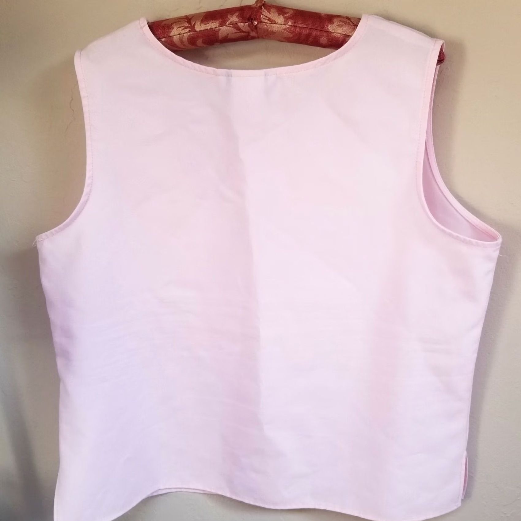 Vintage BFA Classics Women's Tank Top Pink Round Neck Sleeveless Wide Strap Size 16 USA Size XXL / US 16-18 / IT 52-54 - 2 Thumbnail