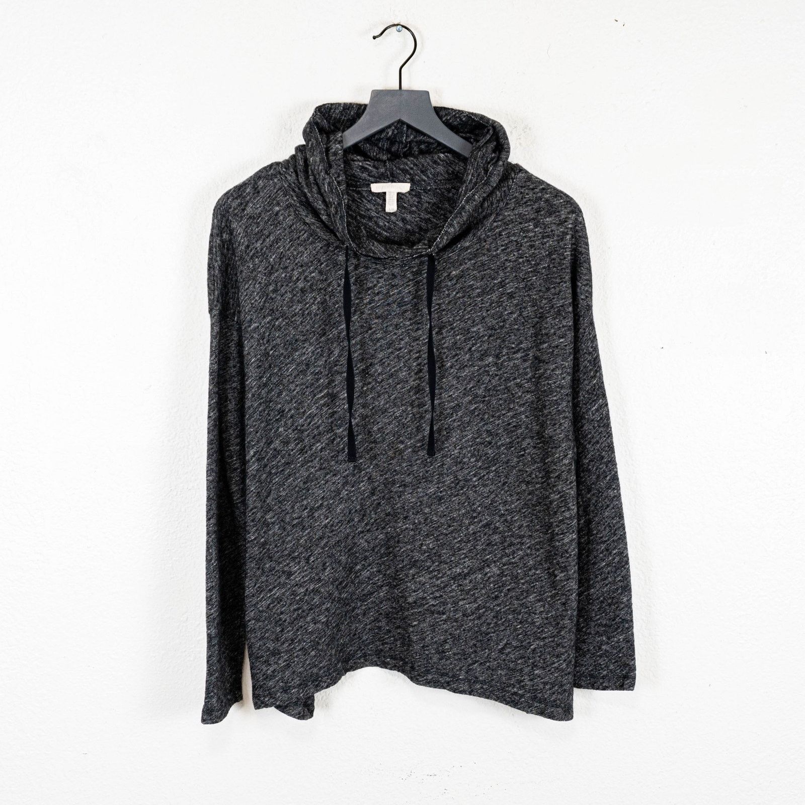 Eileen Fisher Eileen Fisher Organic Cotton Linen Slub Hooded top Sz Large Size L / US 10 / IT 46 - 7 Thumbnail