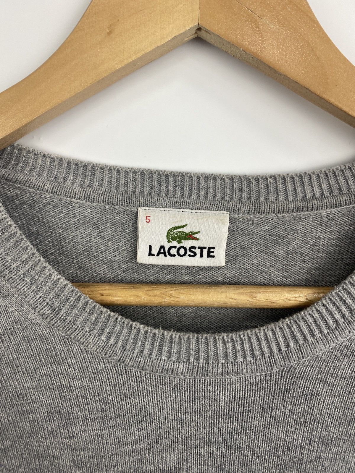 Lacoste 🇫🇷 Vintage 90s Lacoste Sweater made in France Size US L / EU 52-54 / 3 - 5 Thumbnail