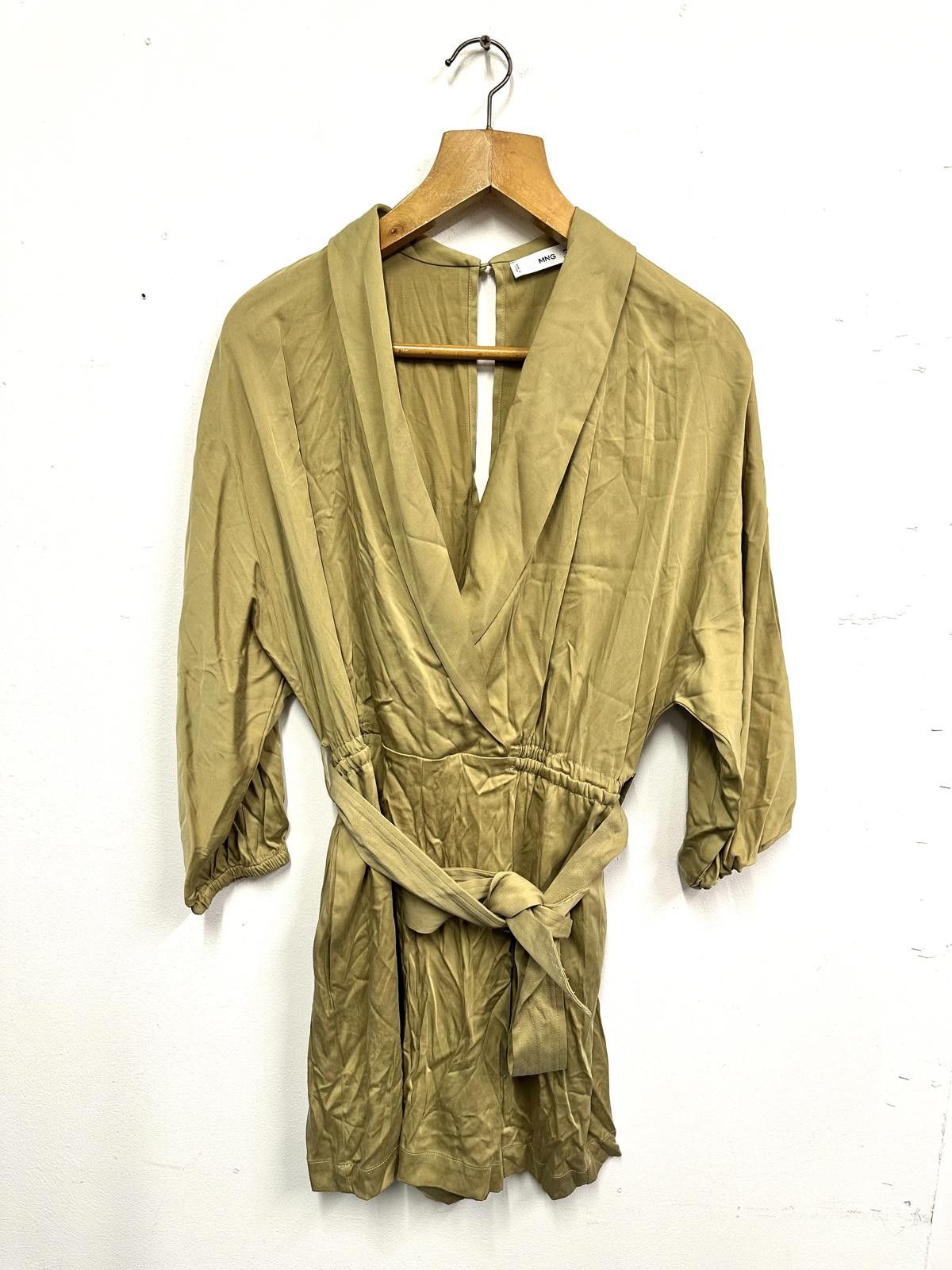 Other MNG Beige Wrap Dress with Belt Size S Size 28" / US 6 / IT 42 - 1 Thumbnail