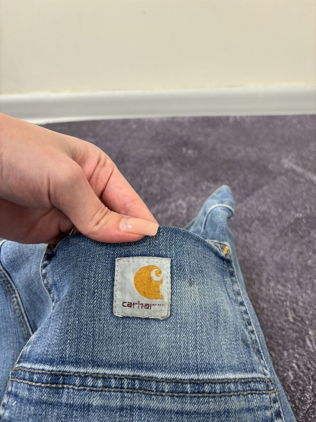 Carhartt Vintage Carhartt Faded Blue USA Hype Denim Relaxed Fit Jeans Size US 36 / EU 52 - 8 Thumbnail
