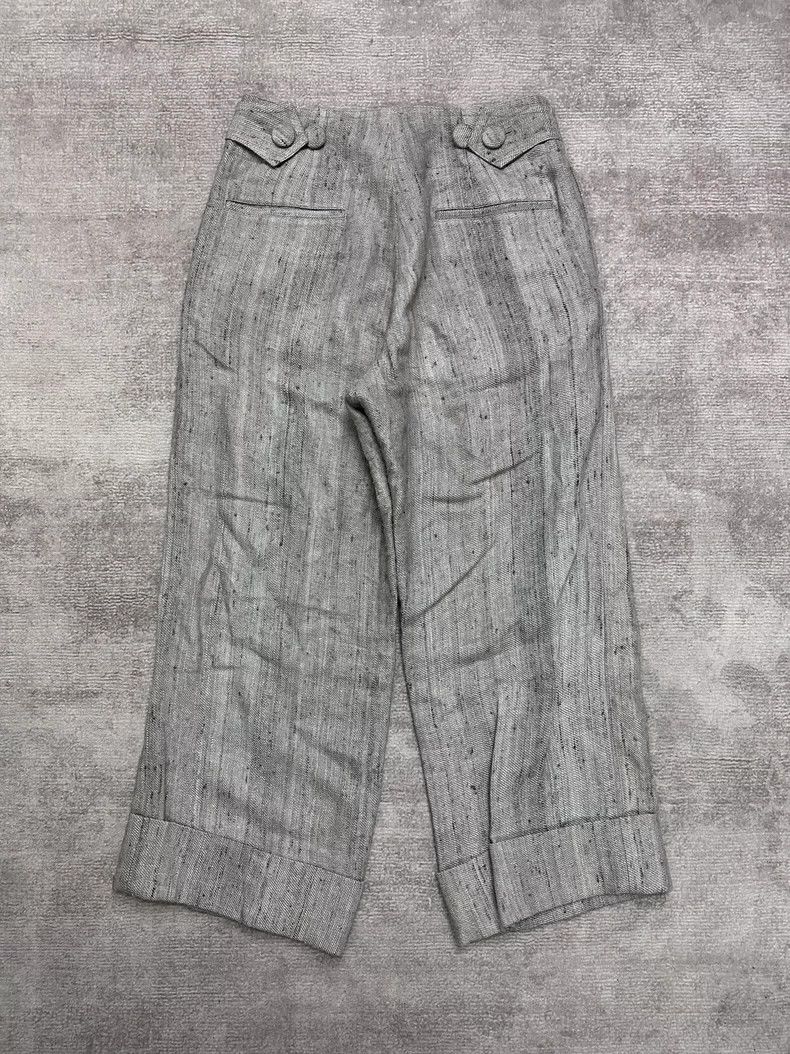 Yohji Yamamoto Yohji Yamamoto Regulation breasted silk-linen blended trous Size US 28 / EU 44 - 4 Thumbnail