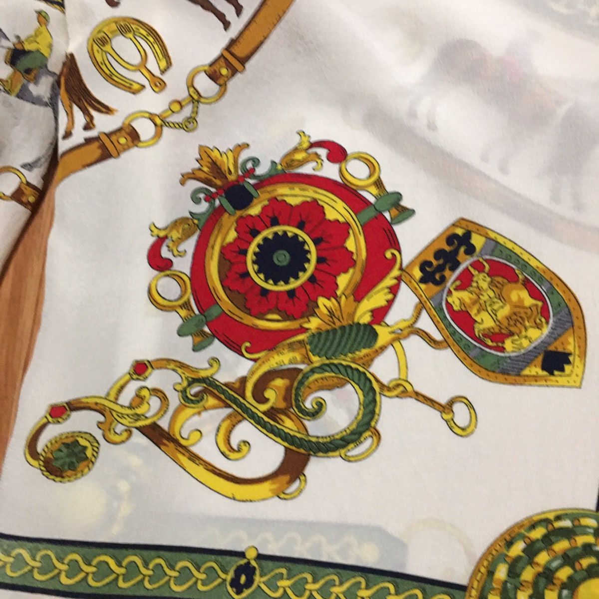Other MADELEINE Silk Designer Hermes Print Blouse EU40 IT44 Size M / US 6-8 / IT 42-44 - 10 Thumbnail