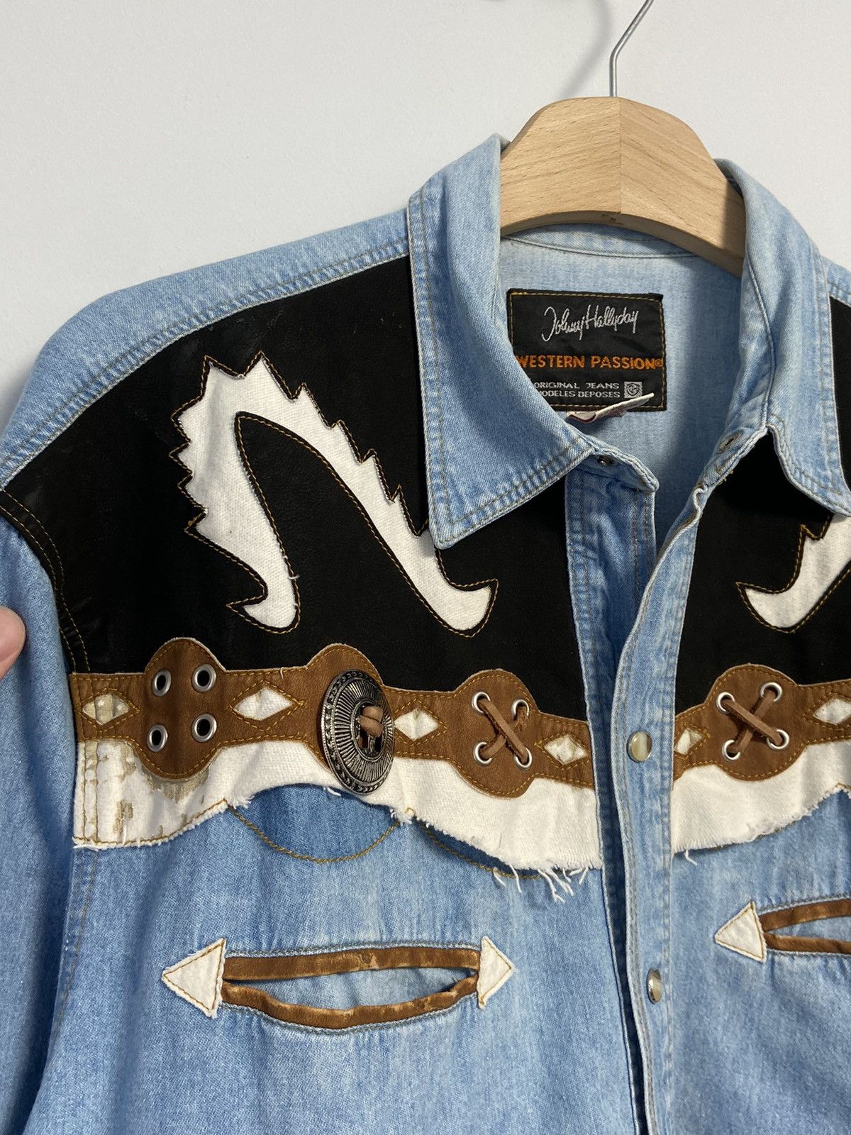 Designer × Vintage Johnny hallyday Vintage Button Up Size US L / EU 52-54 / 3 - 9 Thumbnail