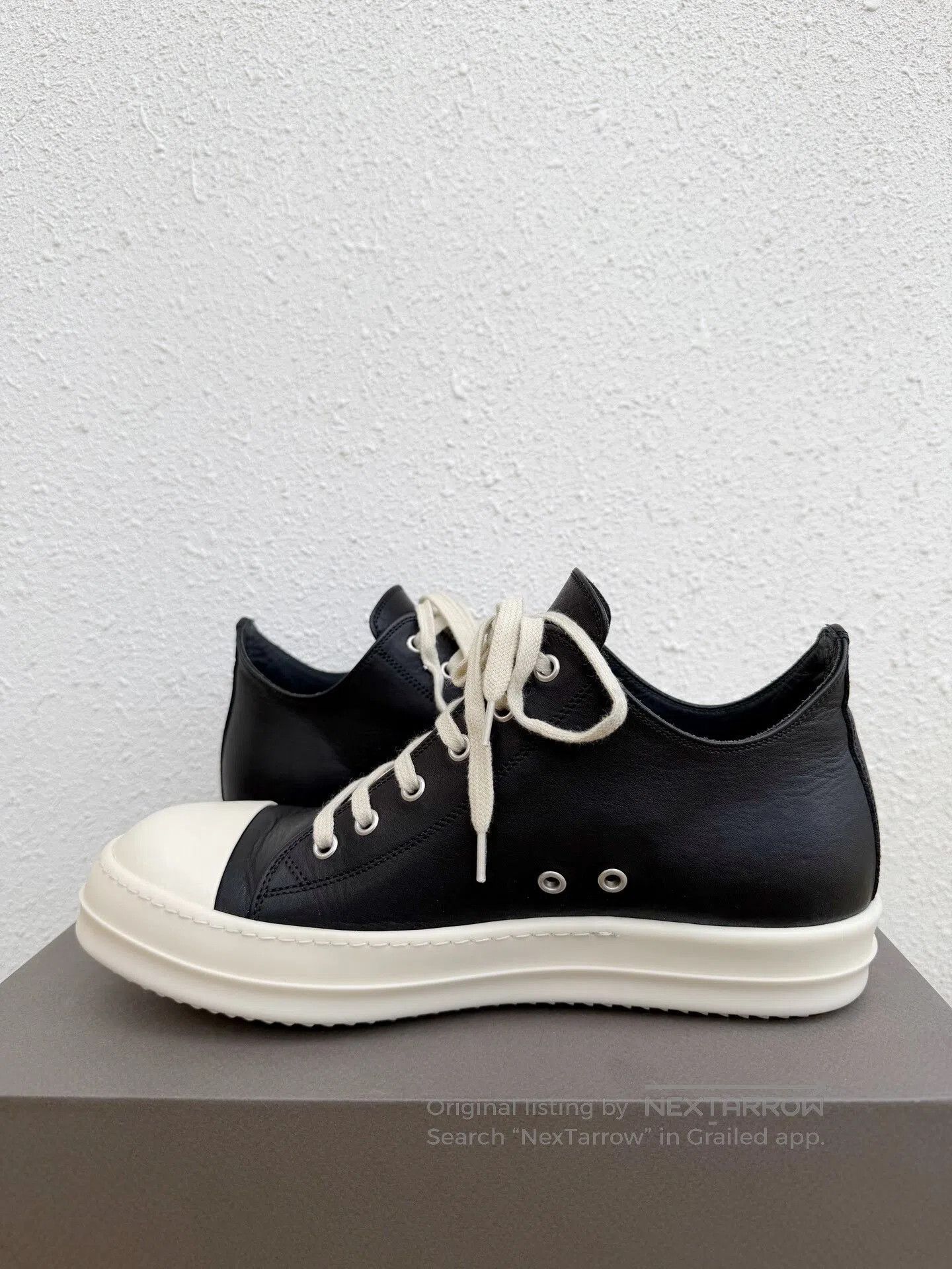 Rick Owens Rick Owens RO Low-Top Leather Shoes. Size US 9 / EU 42 - 4 Thumbnail