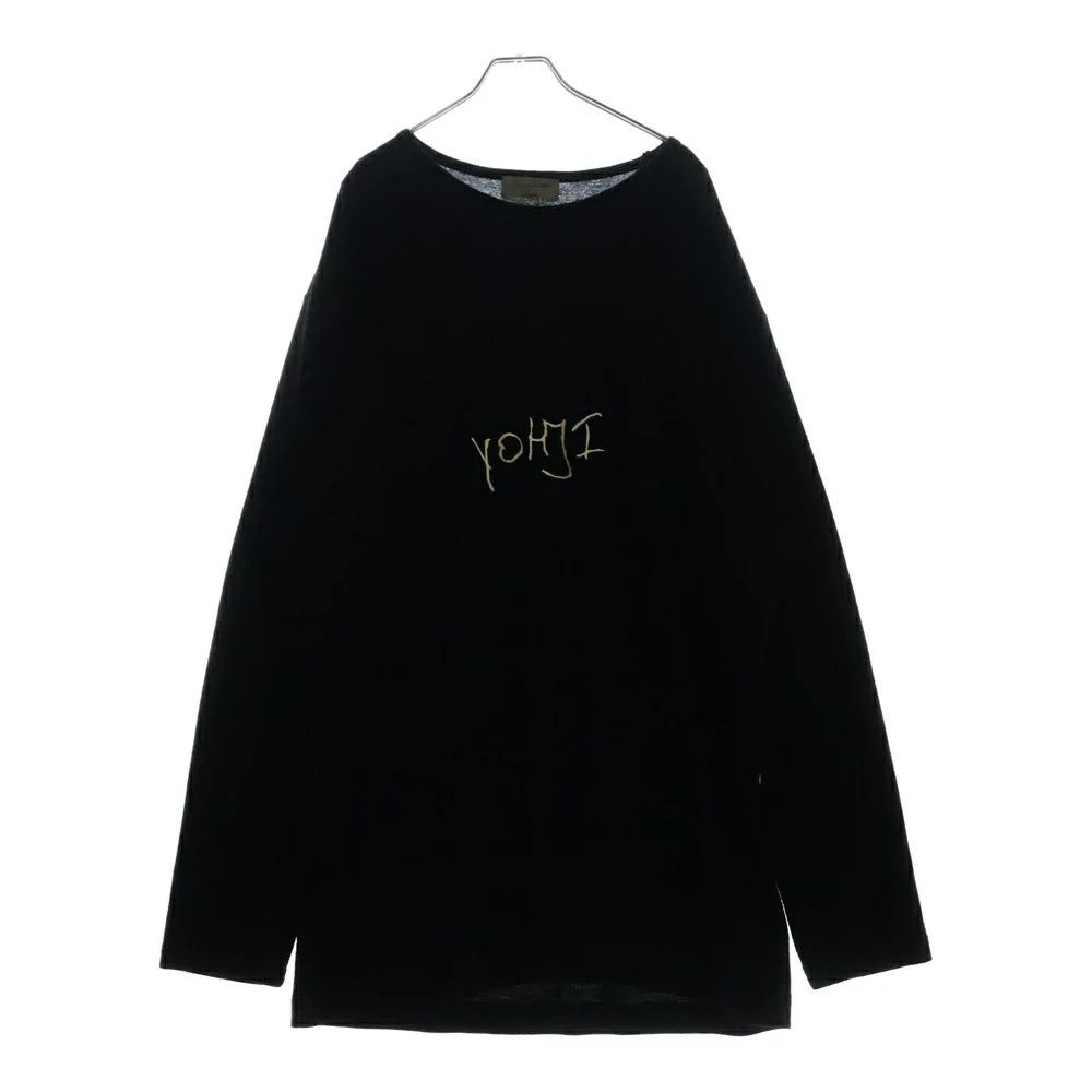 Yohji Yamamoto Yohji Yamamoto POUR HOMME // 17AW Wool Jersey Logo Knit Top Size US L / EU 52-54 / 3 - 1 Thumbnail