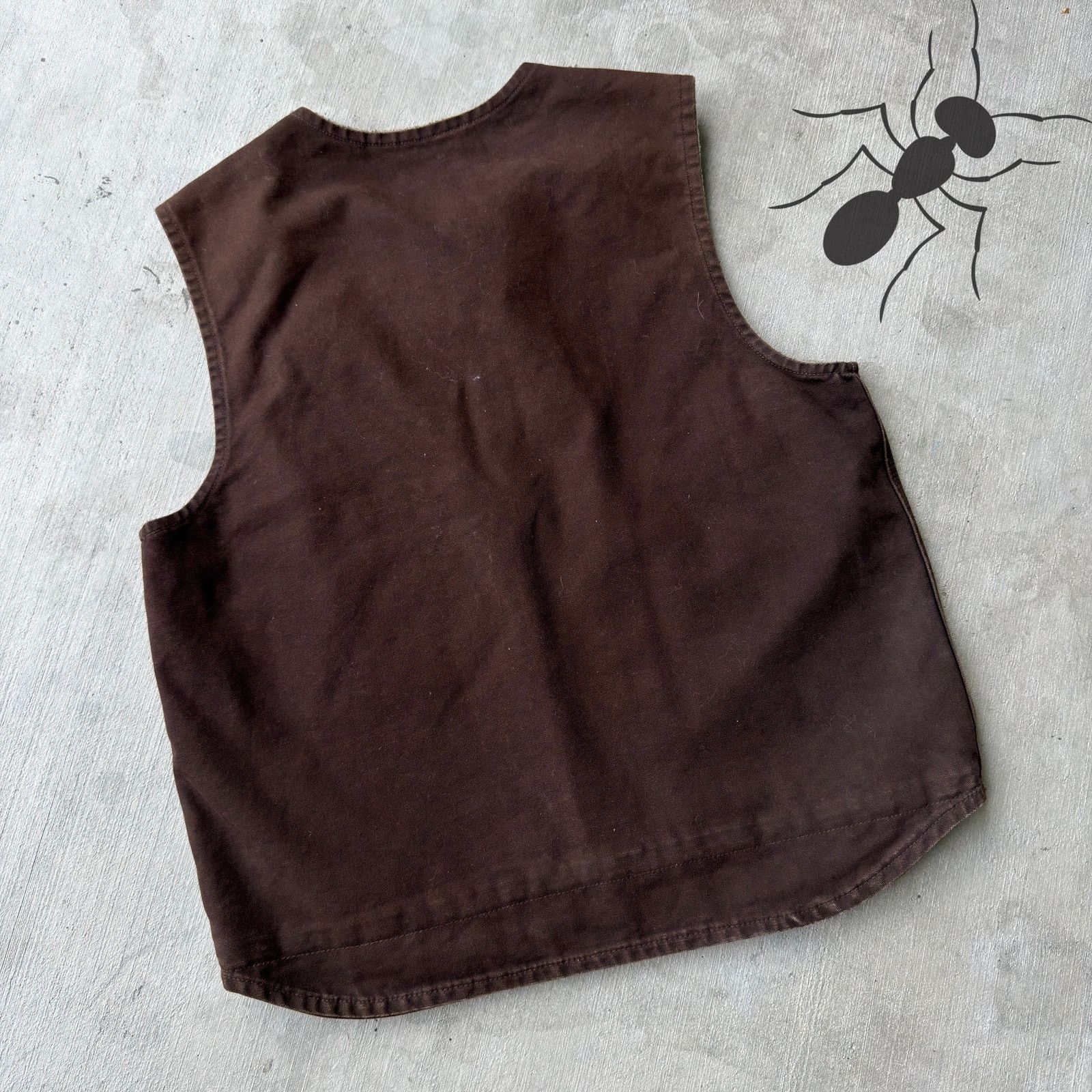 Carhartt × Vintage Carhartt V26 DKB brown work wear vest Size US L / EU 52-54 / 3 - 4 Thumbnail