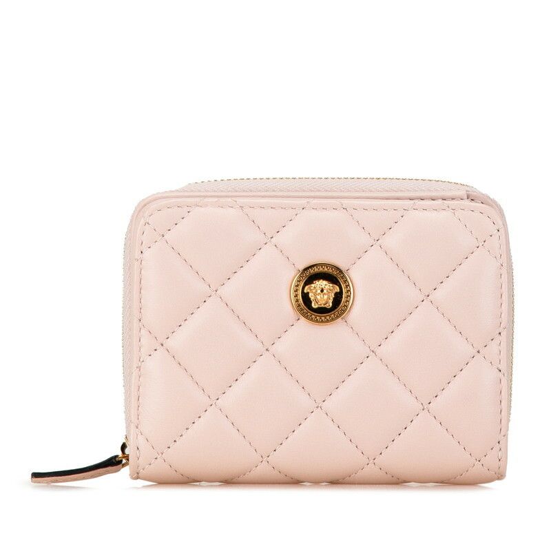 Versace Versace Versace Medusa Quilted Leather Bifold Wallet Leather Short Wallet in Very Good Condition Size ONE SIZE - 1 Thumbnail