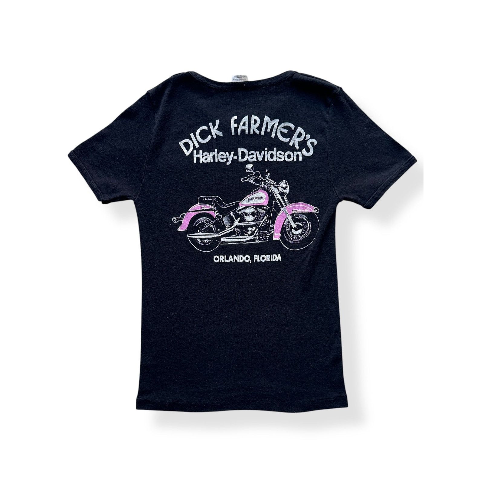 Vintage Vintage Ladies Dick Farmer Harley Davidson Fox Tee SZ L Size US L / EU 52-54 / 3 - 5 Thumbnail