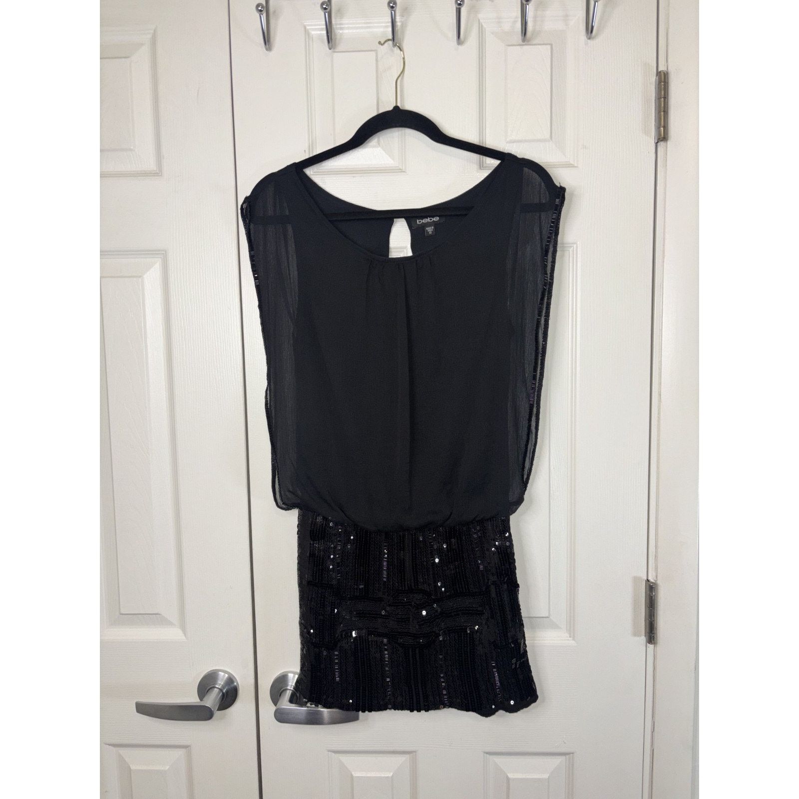 Bebe Bebe Women's Black Embellished Sequences Dress Size X Small Size XS / US 0-2 / IT 36-38 - 1 Thumbnail