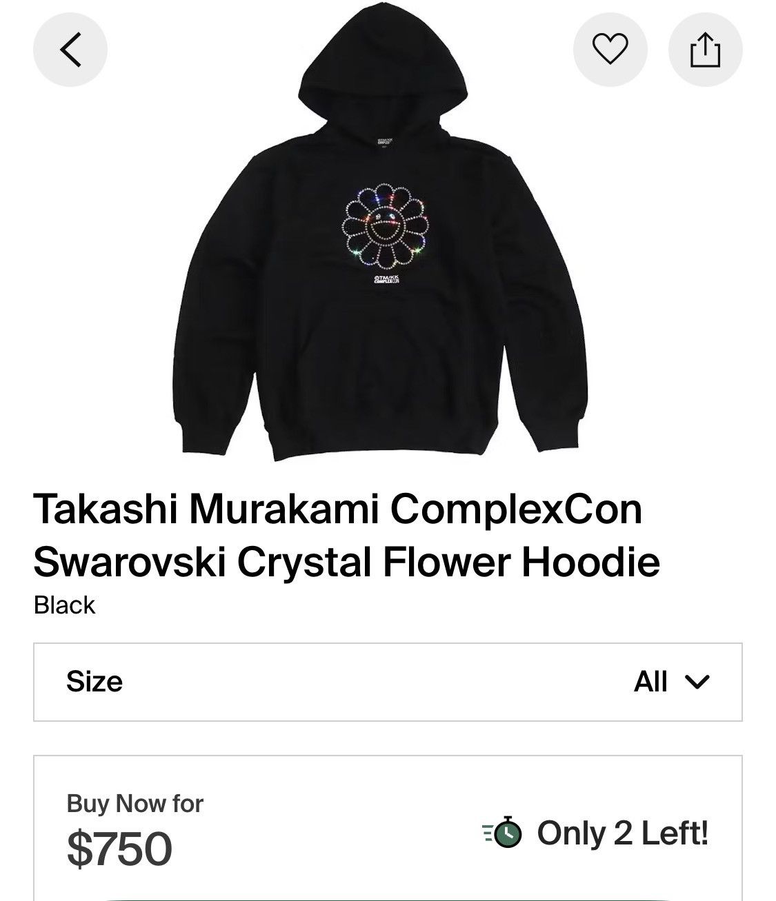 Takashi Murakami RARE XXL TRIPLE BLACK FLOWER TEE T SHIRT OCTOPUS EATS Size US XXL / EU 58 / 5 - 8 Thumbnail