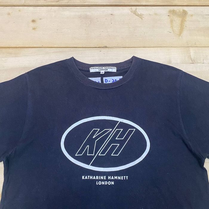 Katharine Hamnett London × Vintage B91 VTG FADED KATHARINE HAMNETT BIG LOGO TEE Size US M / EU 48-50 / 2 - 3 Thumbnail