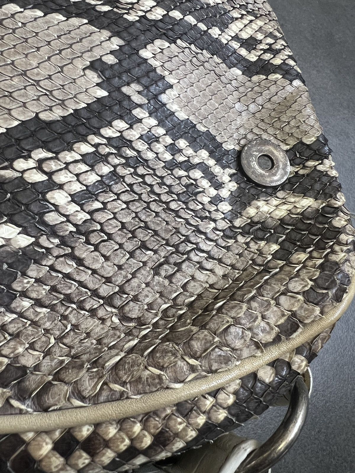 Dior × John Galliano Dior Limited Edition python and alligator skin gaucho Bag Size ONE SIZE - 2 Thumbnail
