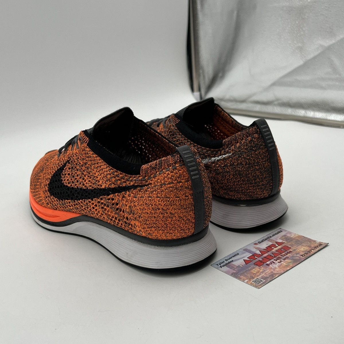 Nike Flyknit racer total orange Size US 11 / EU 44 - 4 Thumbnail
