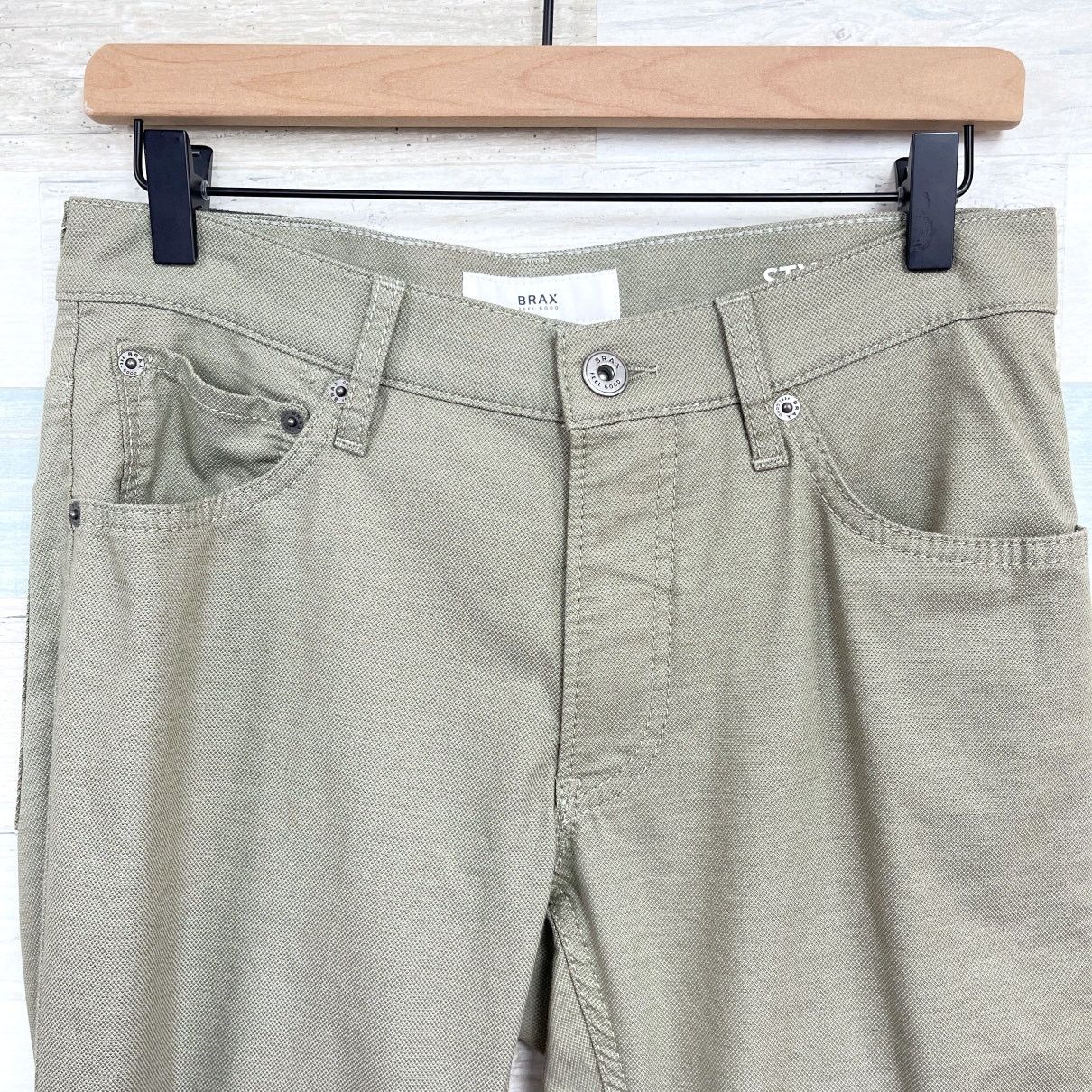 BRAX BRAX Chuck Hi Flex Jeans Green Slim Straight Mens 32x34 Size 32" / US 10 / IT 46 - 2 Thumbnail