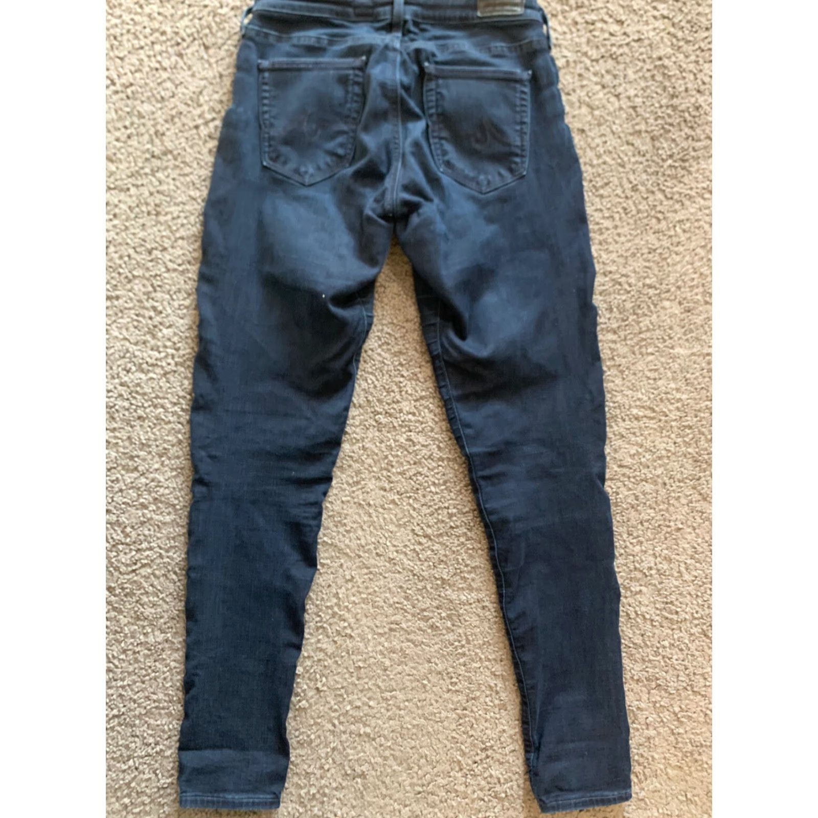 Vintage AG Adriano Goldschmied The Absolute Legging Extreme Skinny Women's Jeans 28R Denim Blue 31 in Pockets Stretch Zip Button Modern Womens Size 28" / US 6 / IT 42 - 2 Thumbnail
