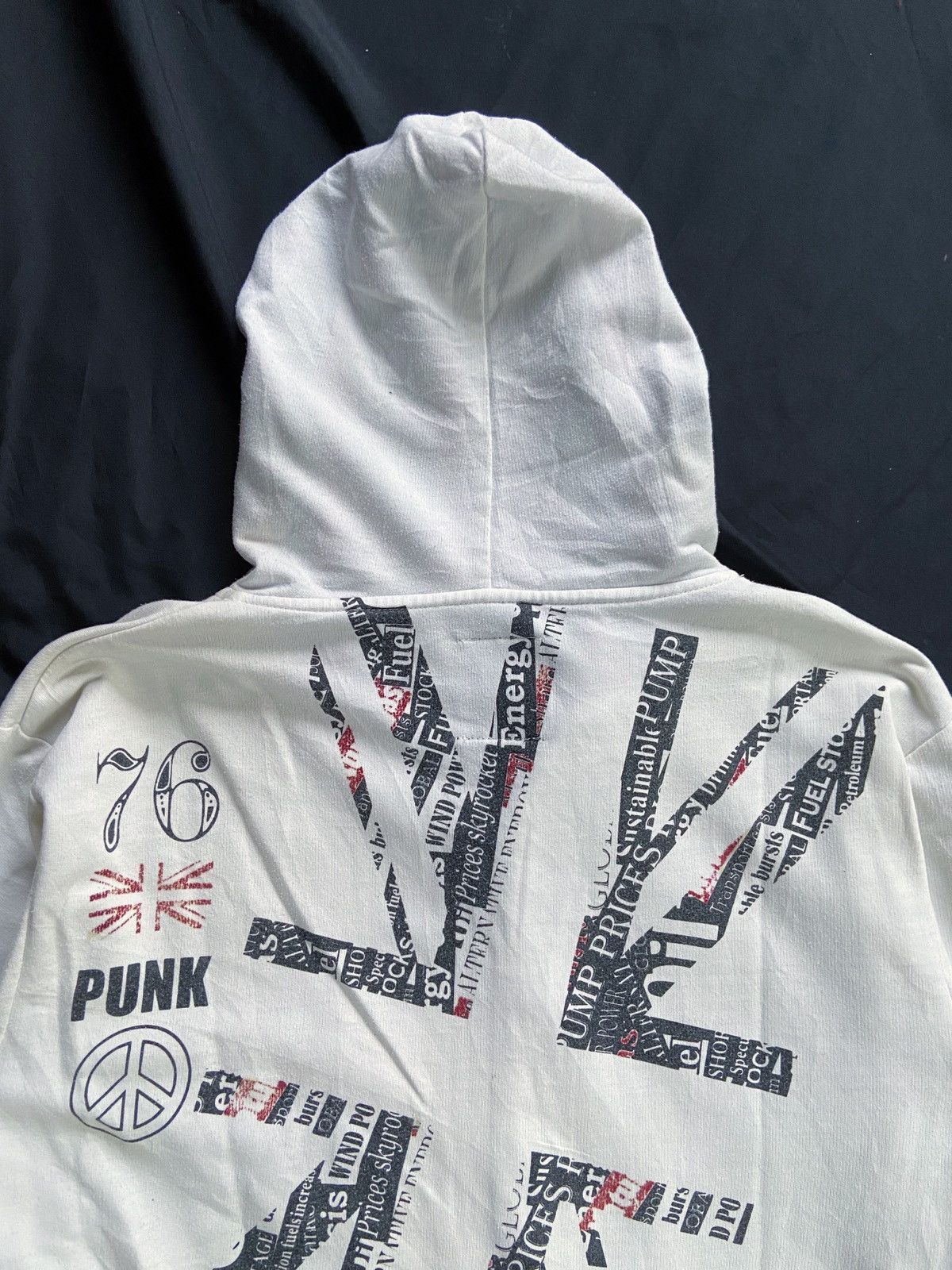 Japanese Brand COMMONTAGE PUNK 76 TRASHED ZIP HOODIE Size US M / EU 48-50 / 2 - 18 Thumbnail