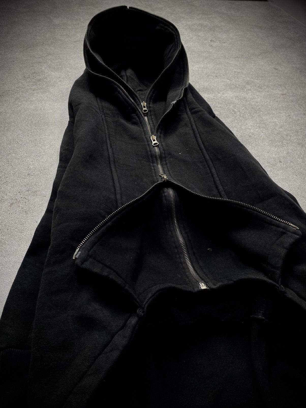If Six Was Nine 00s Double Zipper in-out Heavywight Hoodie Size US M / EU 48-50 / 2 - 2 Thumbnail