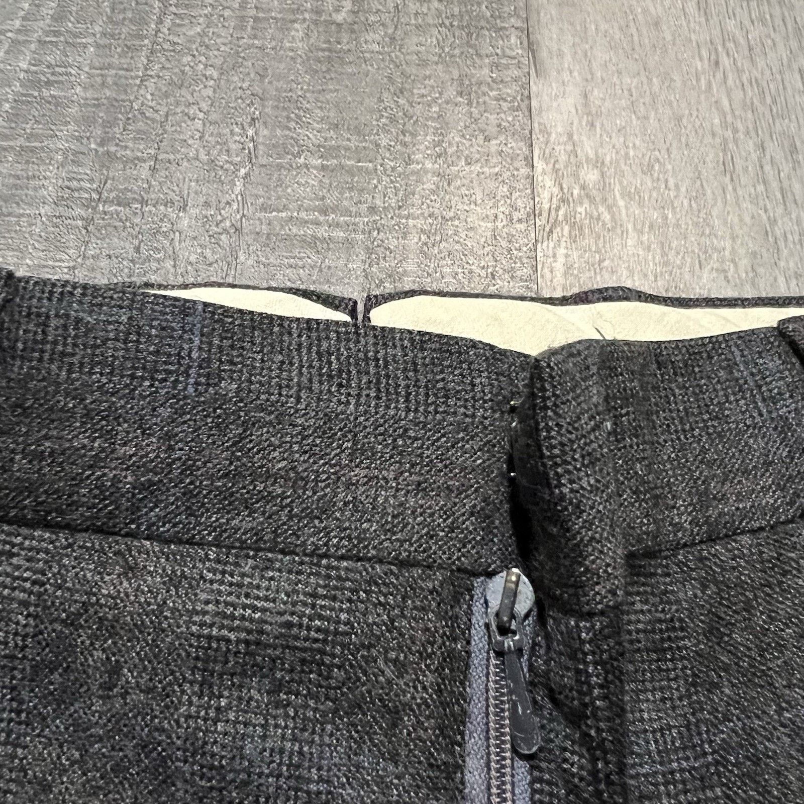 Vintage VTG 60s/70s Grey Wool Blend Straight Leg Trouser Pants 34 Size US 34 / EU 50 - 4 Thumbnail