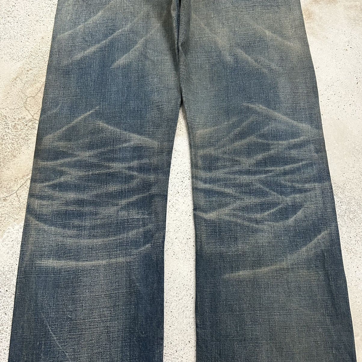 Edwin Vintage Edwin Selvedge Mud Washed Clawn Marks Size US 33 - 10 Thumbnail