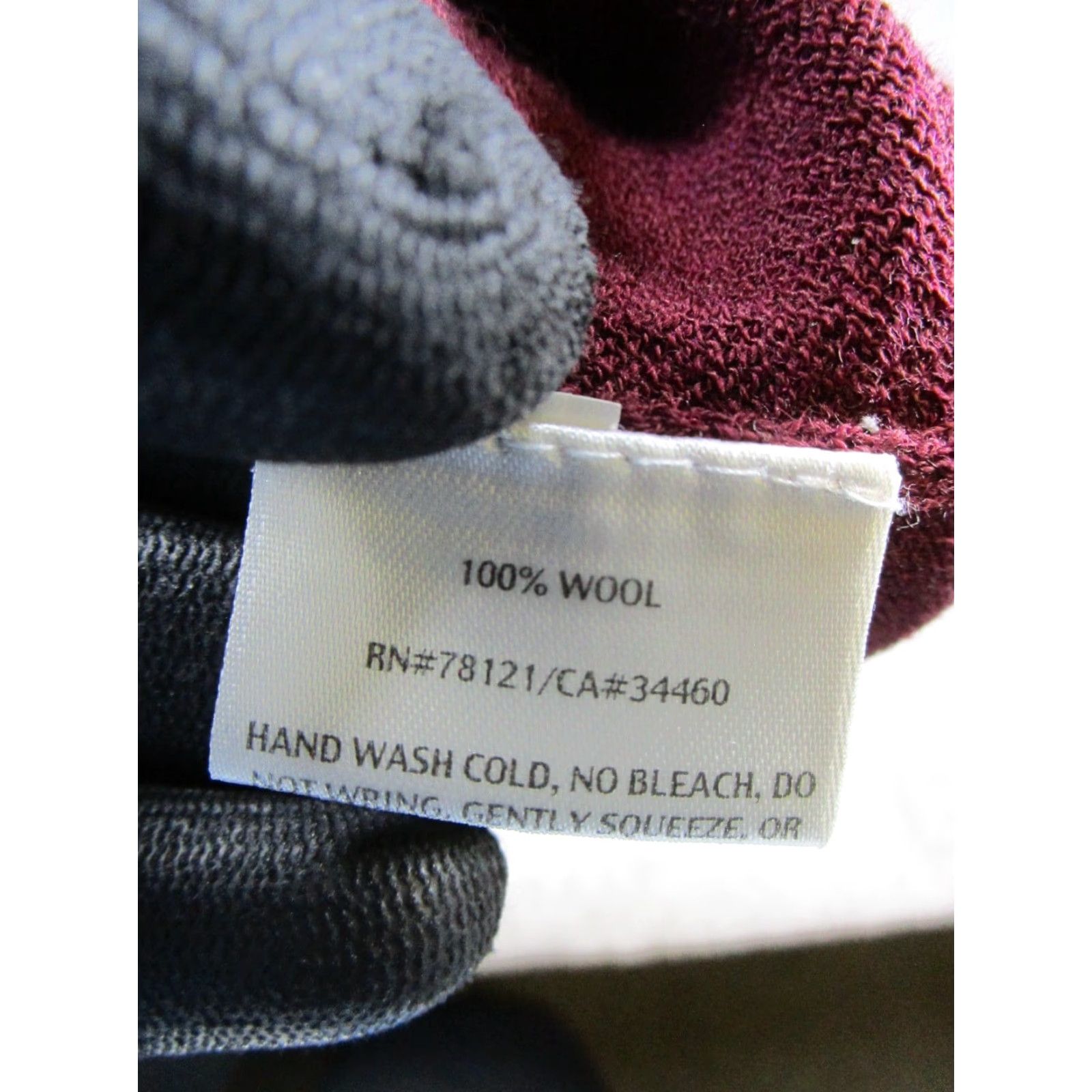 Eileen Fisher VINTAGE Eileen Fisher Sweater Dress Womens PP Burgundy Wool Knit Blouson Short Sleeve Pullover Knit Dress Petite Women Blouson, Sweater Dress Size XXS / US 00 / IT 34 - 4 Thumbnail