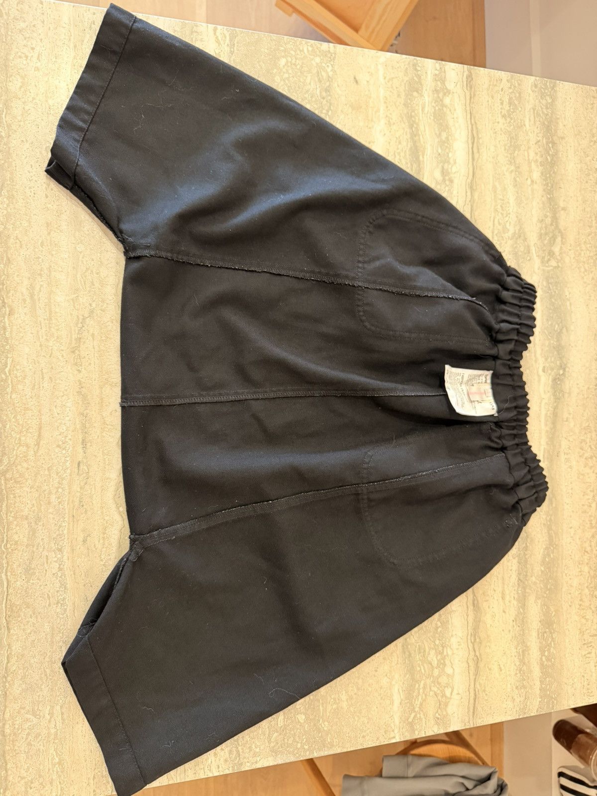 Comme des Garcons Comme Des Garçons Drop Crotch Wool Black Shorts Size S Size US 31 - 10 Thumbnail