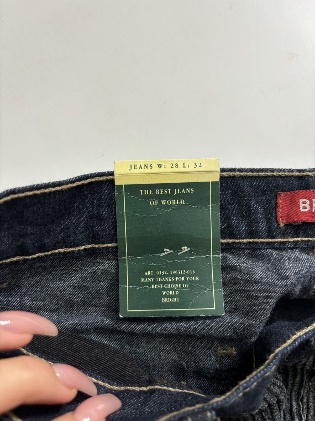 Vintage VINTAGE FLARED MIXED DENIM RETRO PANTS JEANS 00s Y2k Size 28" / US 6 / IT 42 - 12 Thumbnail
