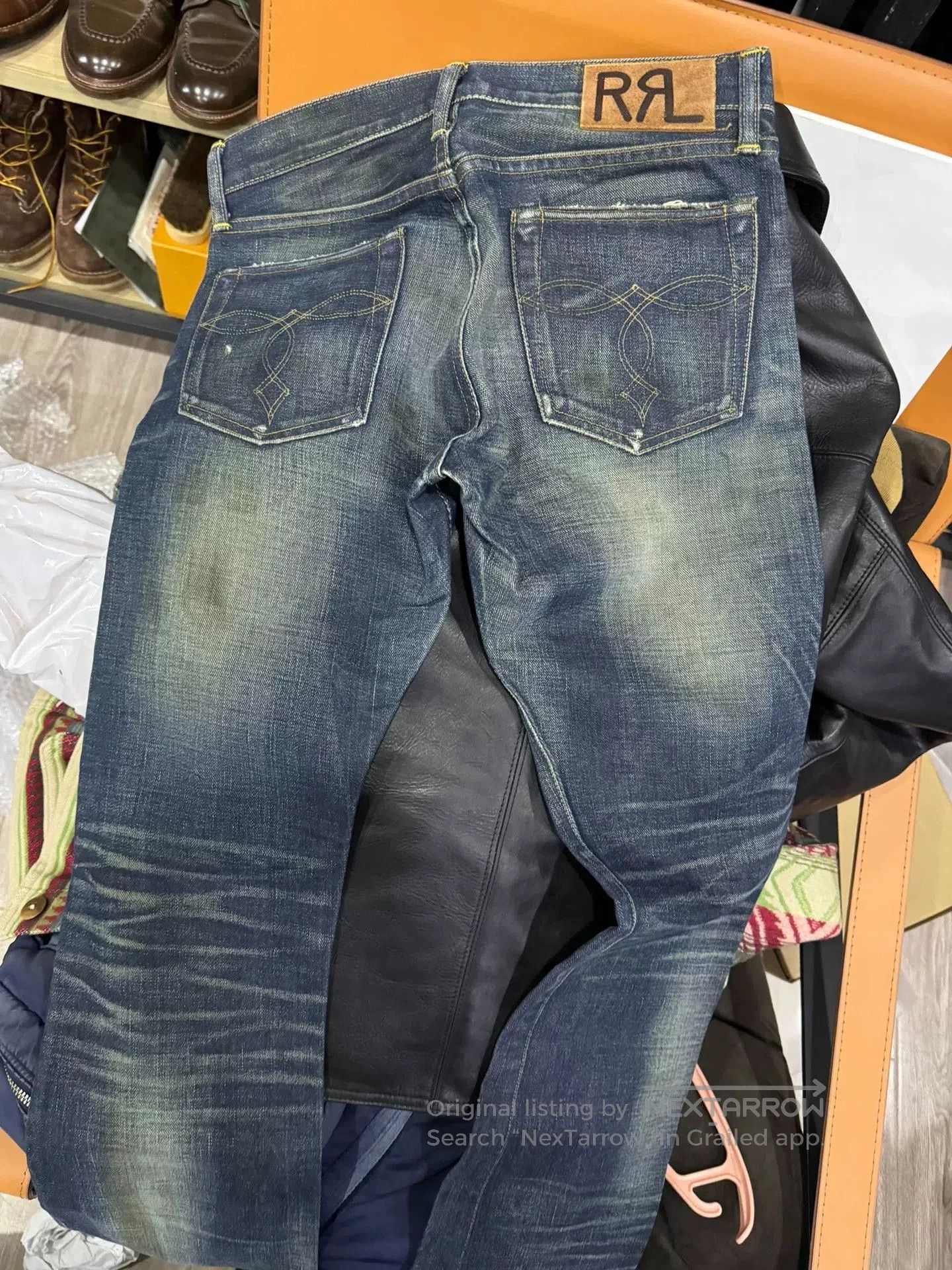 RRL Ralph Lauren RRL Classic Blue Denim Pants. Size US 29 - 4 Thumbnail