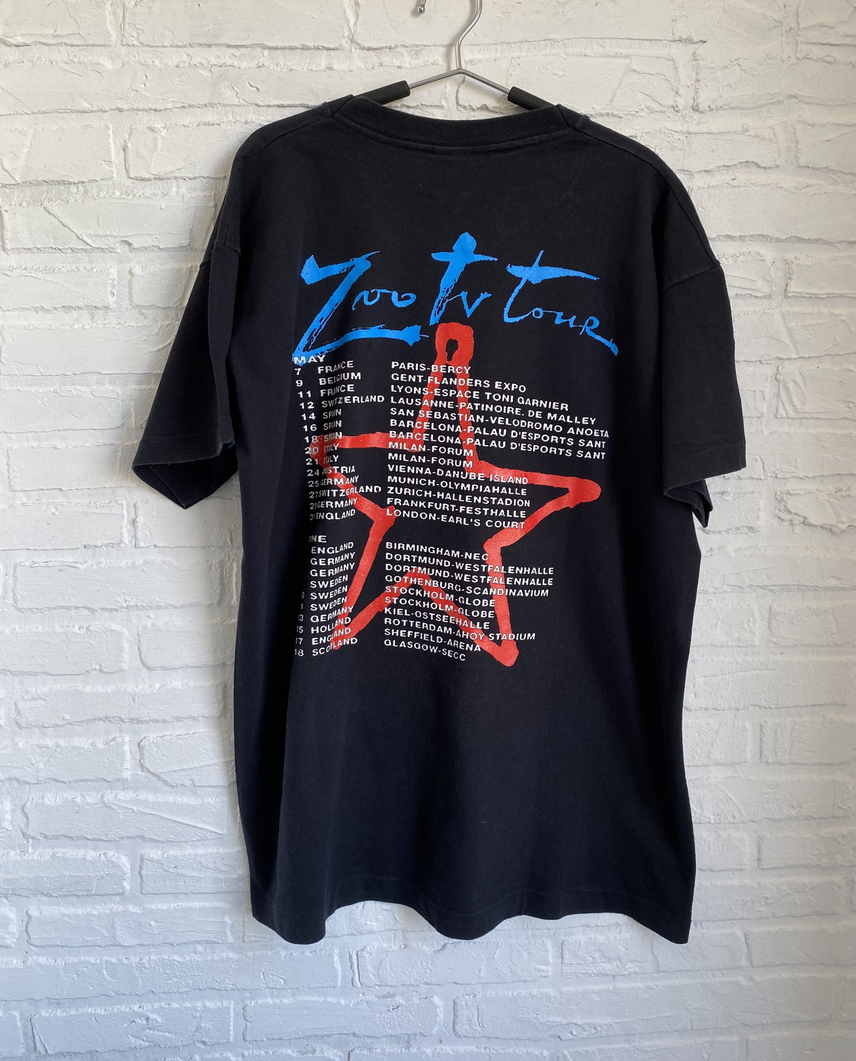 Band Tees × Vintage Vintage 1992 U2 zoo tv tour t-shirt Size US XL / EU 56 / 4 - 2 Thumbnail
