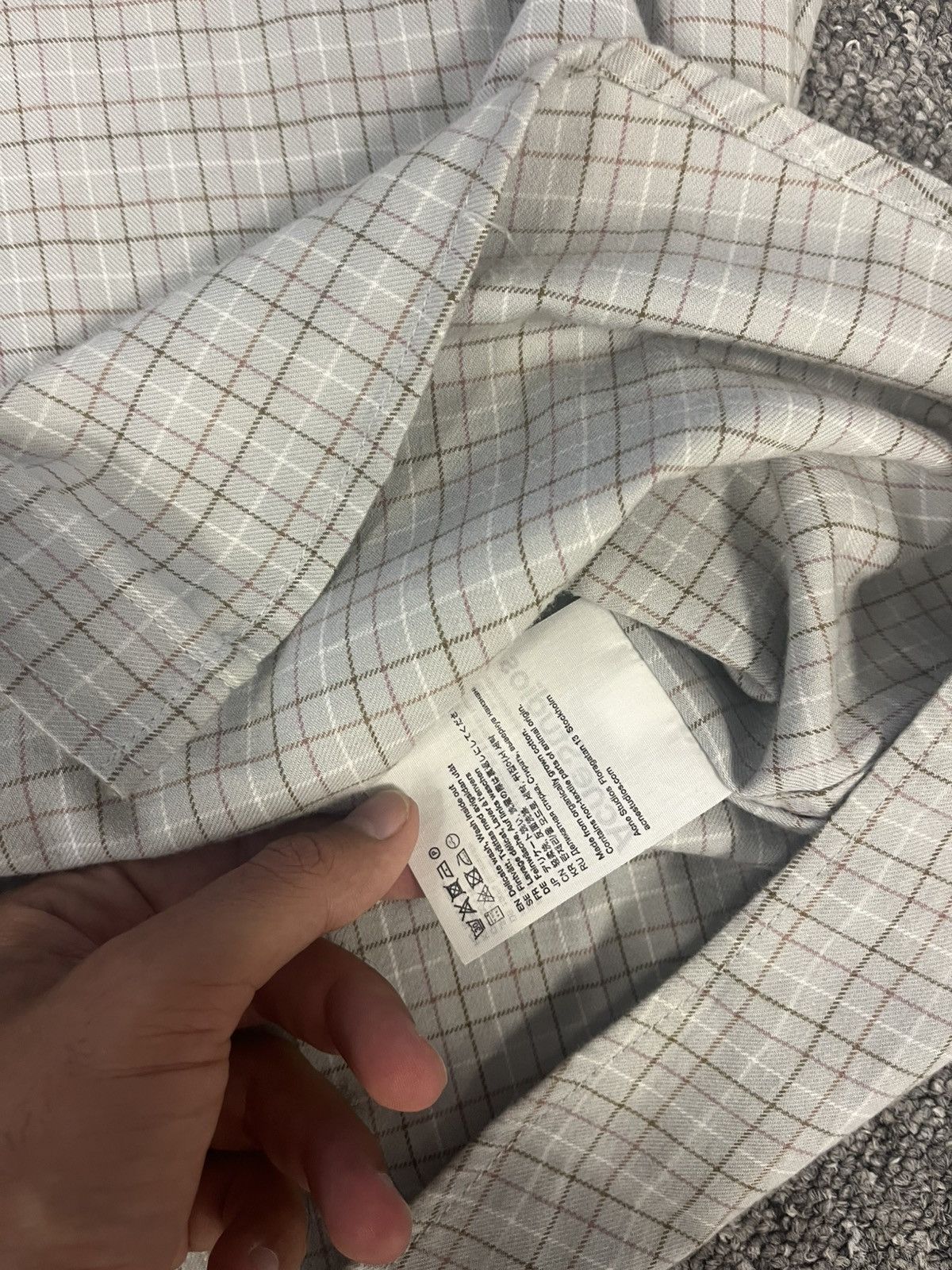 Acne Studios Acne studios rare super check shirt Size US L / EU 52-54 / 3 - 7 Thumbnail