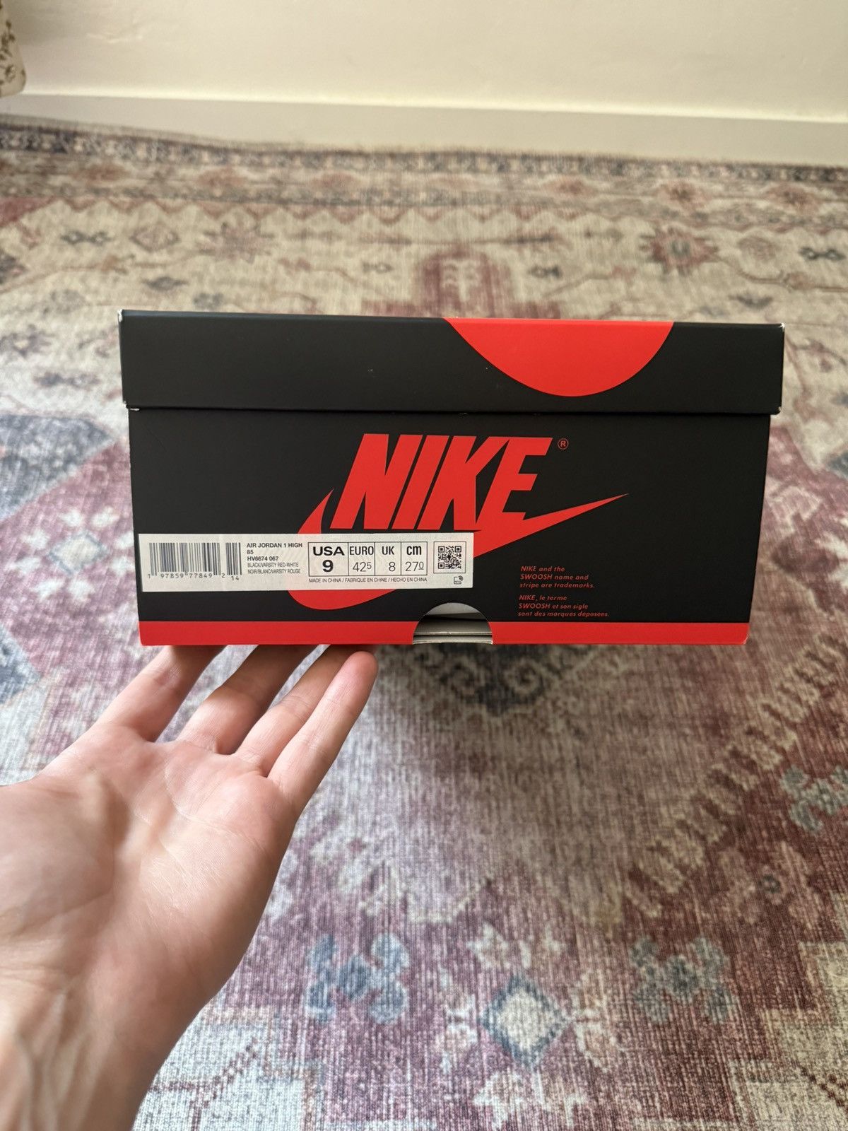 Nike Jordan 1 High 85 Bred Size US 9 / EU 42 - 10 Thumbnail