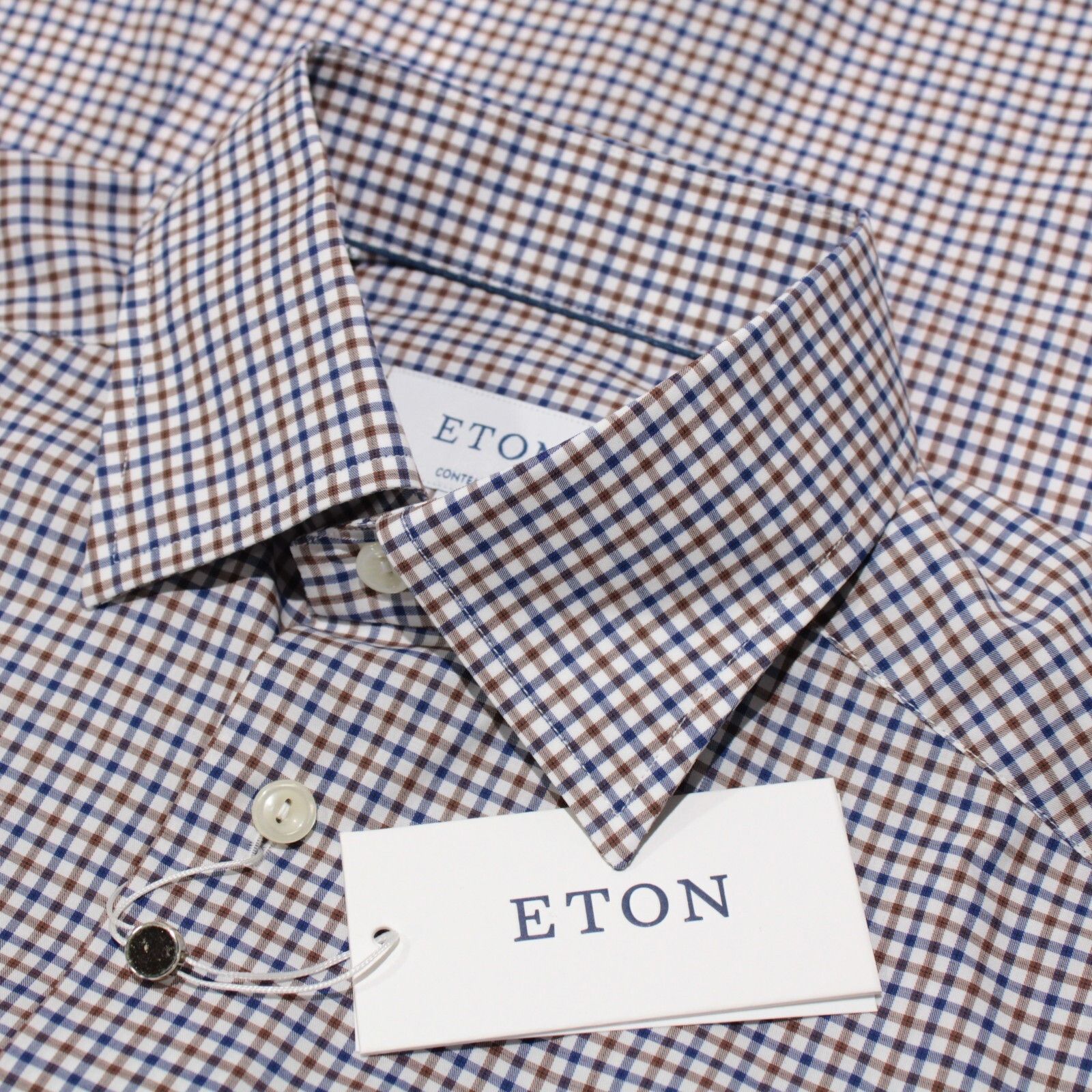 Eton New with tags Shirt Size S US In Brown