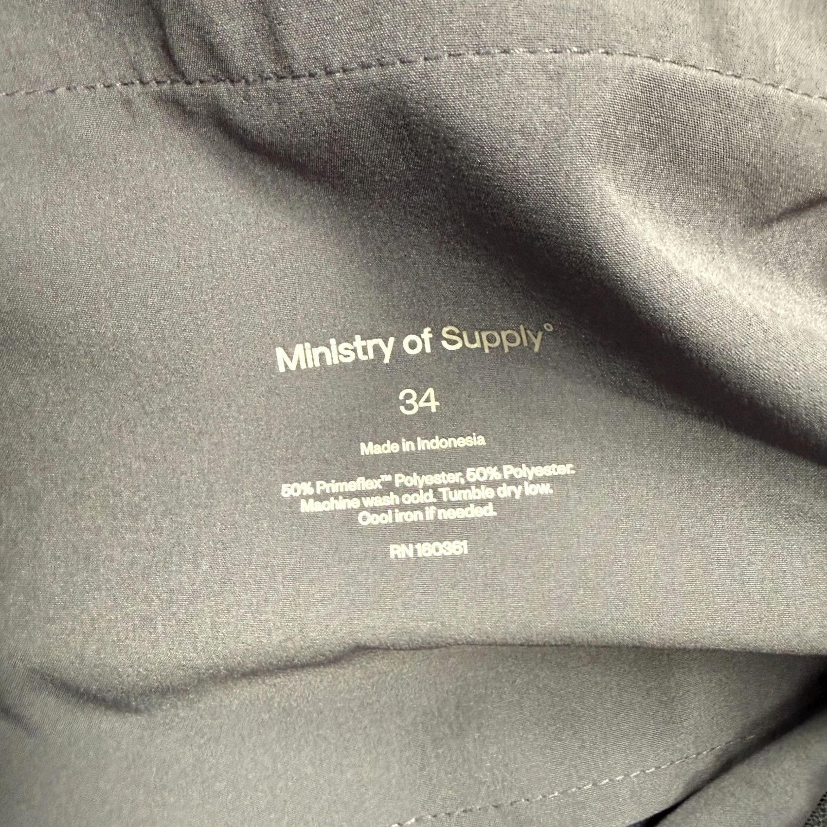 Vintage Ministry of Supply Kinetic Pants Mens 34 Blue 5 Pocket Tech Performance Commute Size US 34 / EU 50 - 3 Thumbnail