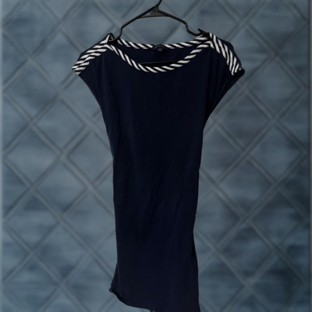 Tommy Hilfiger Tommy Hilfiger Dress Cap Sleeve Navy Blue Knee Length Fit & Flare Pencil Dress Women M Size M / US 6-8 / IT 42-44 - 1 Thumbnail