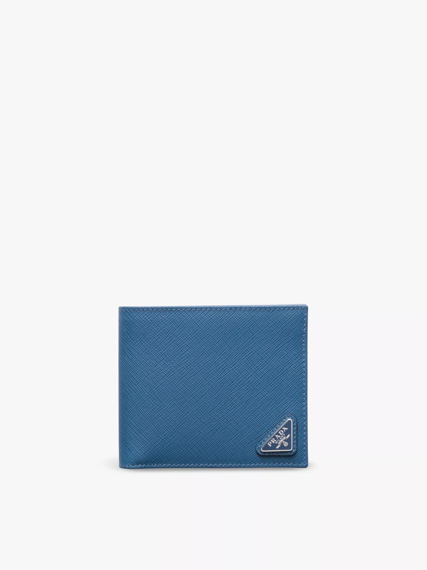 Prada o1la1rc1a0925 Size: OS / Saffiano Leather Wallet in Blue Size ONE SIZE - 1 Thumbnail