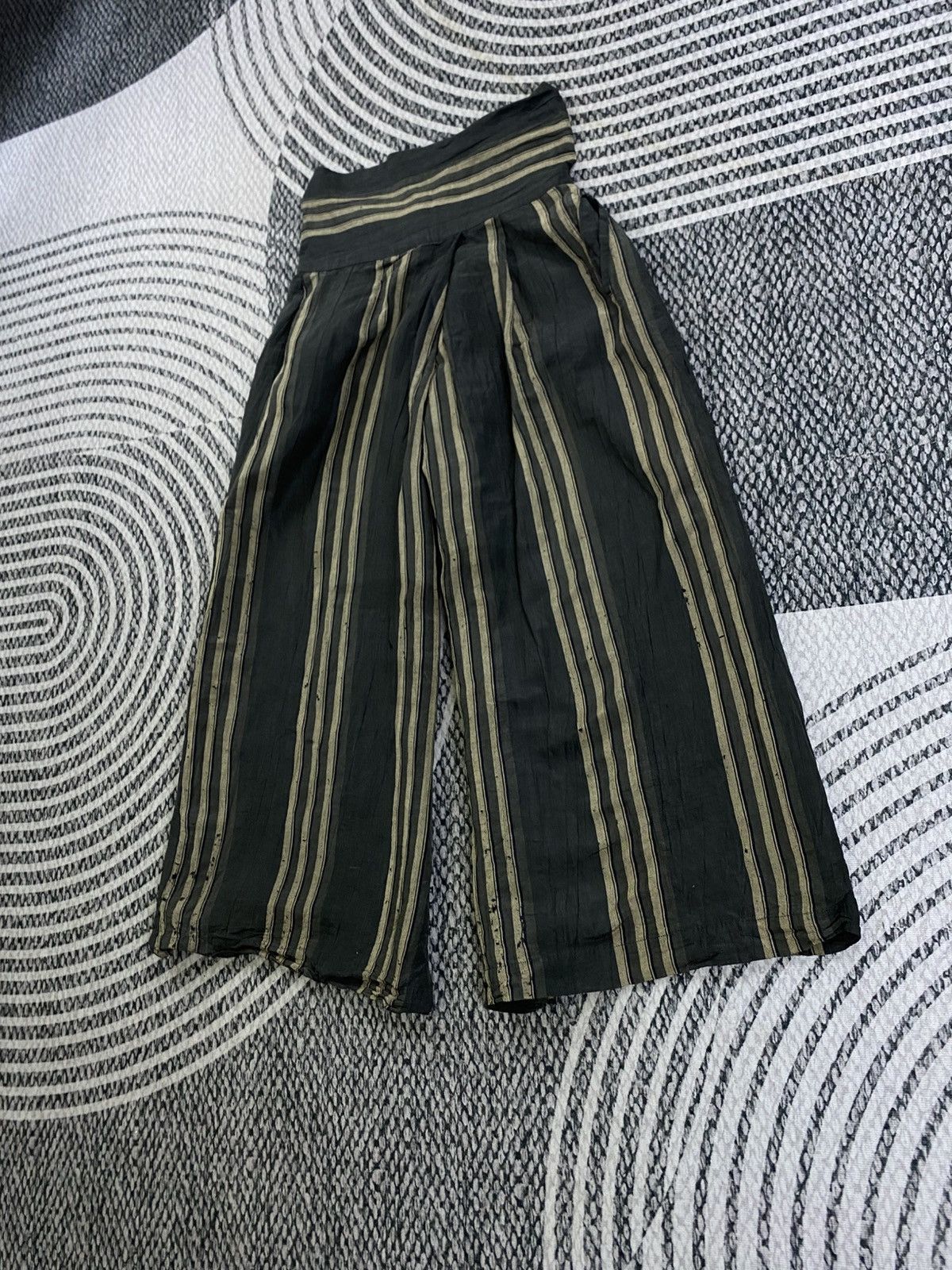 Issey Miyake 🔥RARE 70s Vintage Issey Miyake Striped Hakama Pants Size US 28 / EU 44 - 6 Thumbnail