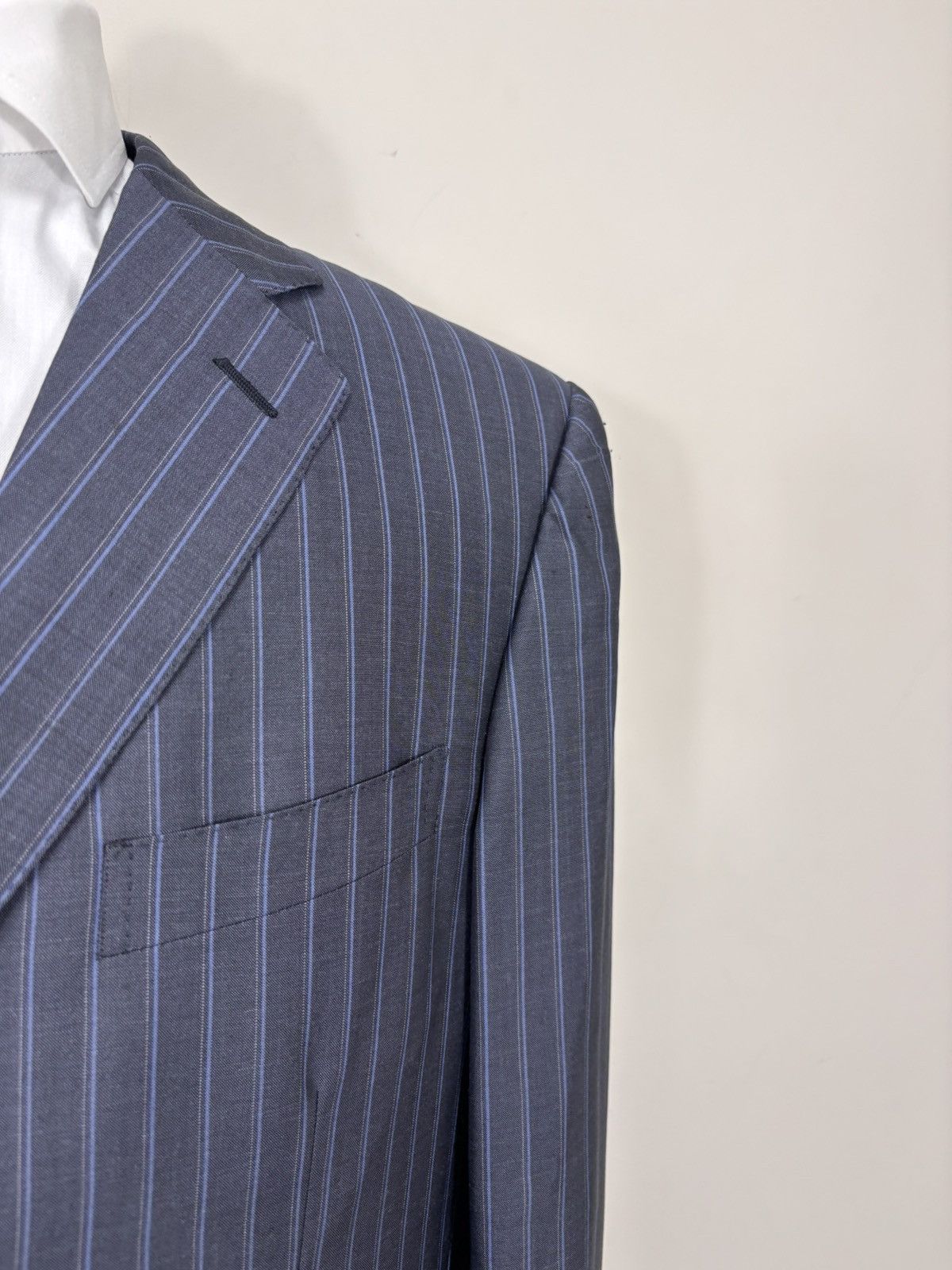 Ermenegildo Zegna Ermenegildo Zegna Summer Trofeo Men’s Striped Blazer Jacket Size 42R - 6 Thumbnail