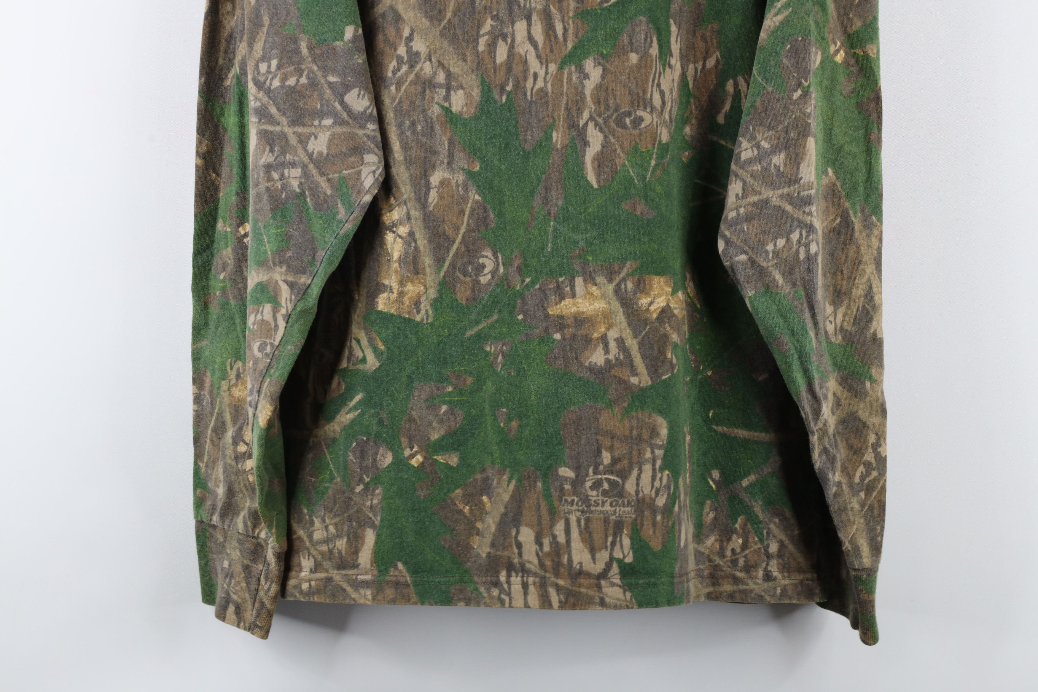 Mossy Oaks × Vintage Vintage 90s Mossy Oak Camouflage Neck Long Sleeve T-Shirt Size US M / EU 48-50 / 2 - 3 Thumbnail