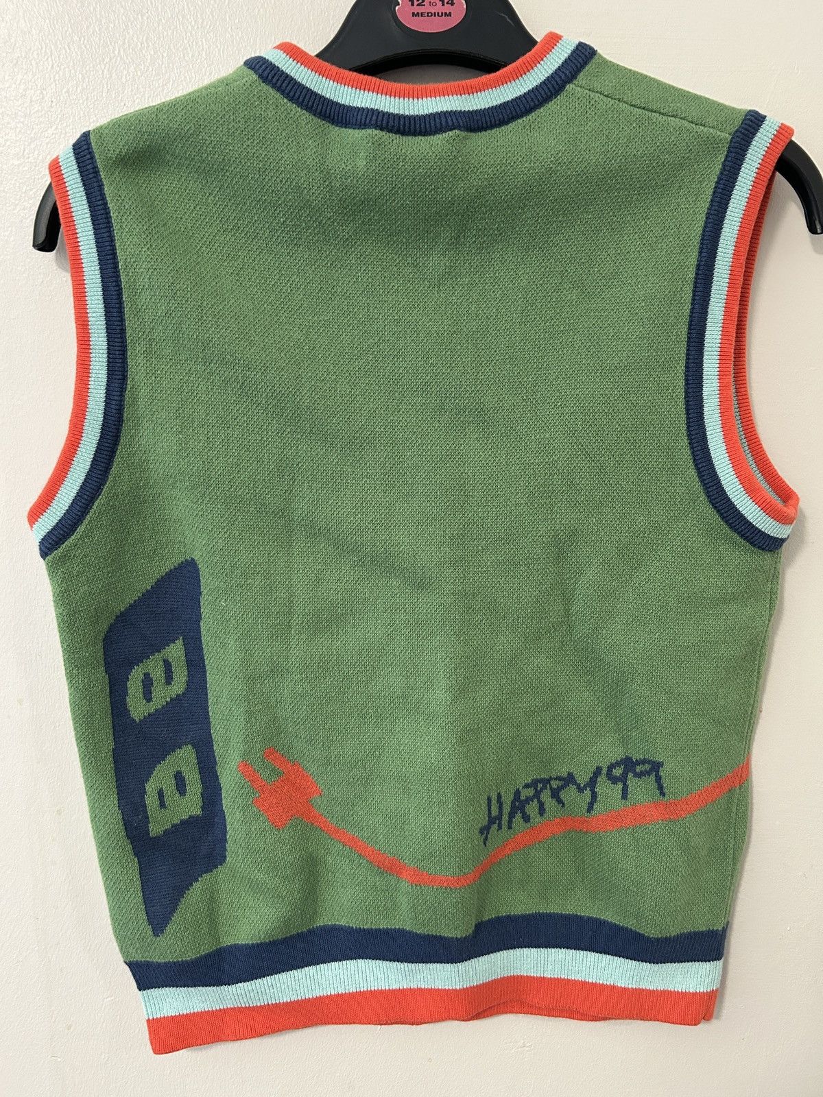 Happy99 Happy99 Charged Knit Sweater Vest Size US S / EU 44-46 / 1 - 2 Thumbnail