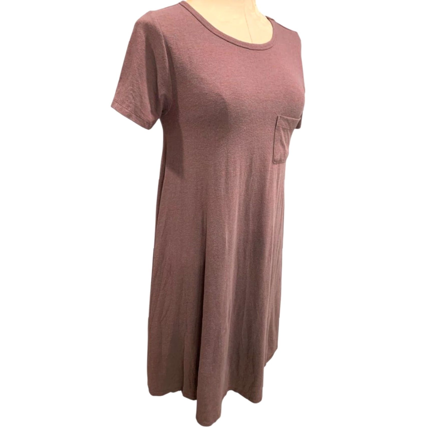 Vintage VINTAGE LuLaRoe Carly Dress Hi Lo Hem Tshirt Shirt Dress Purple XS Womens Women Size XS / US 0-2 / IT 36-38 - 2 Thumbnail